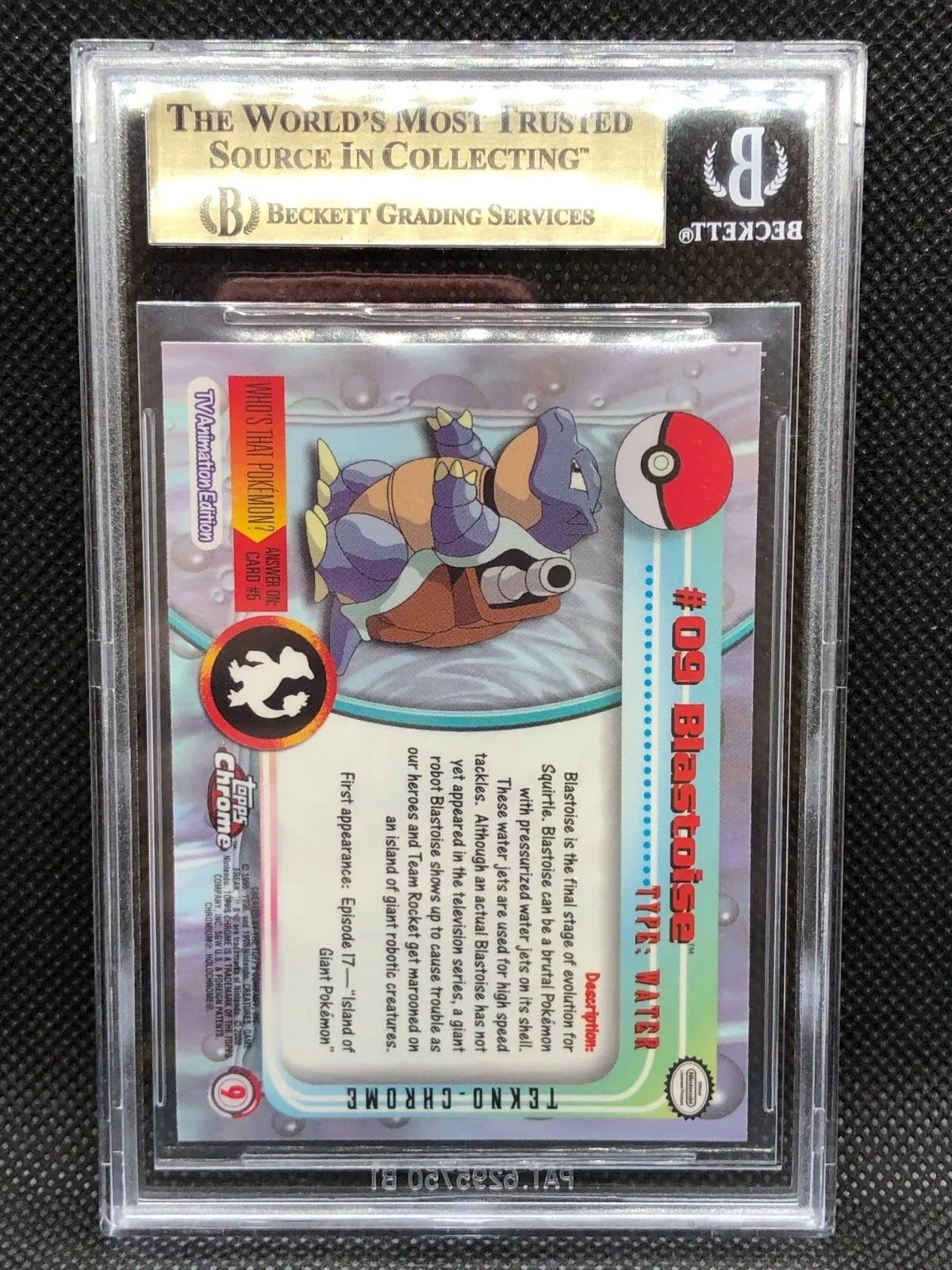 graded blastoise card Pokemon TCG Graded Card: 1999 Blastoise Japanese #9 PSA 9