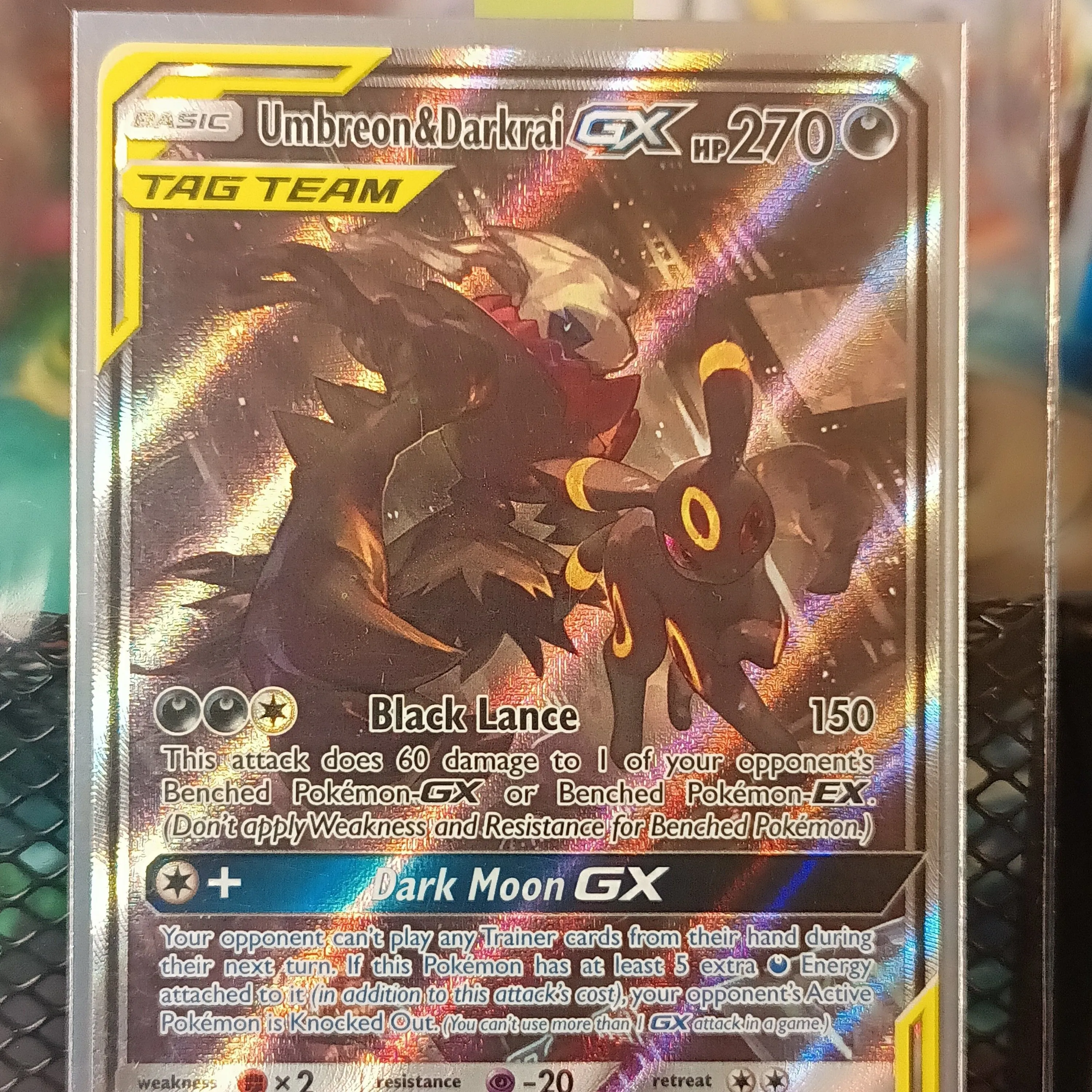 pokemon cards umbreon and darkrai Umbreon & Darkrai GX (smM 10) main image 0