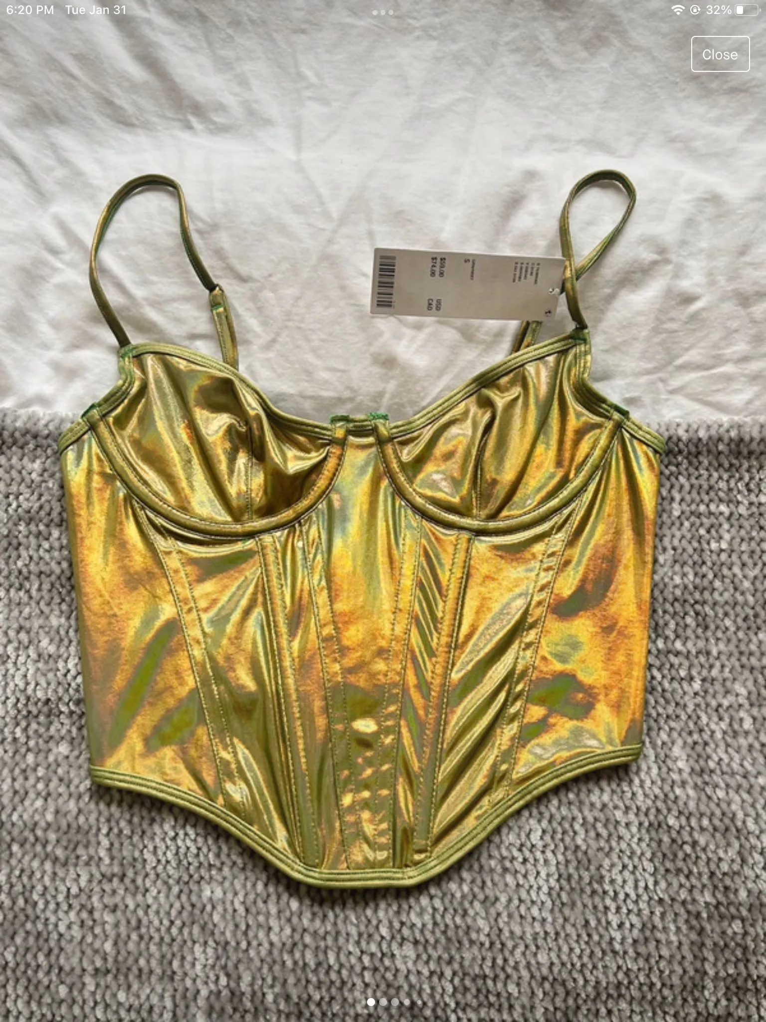 Product image for Urban Outfitters Crystalline Corset