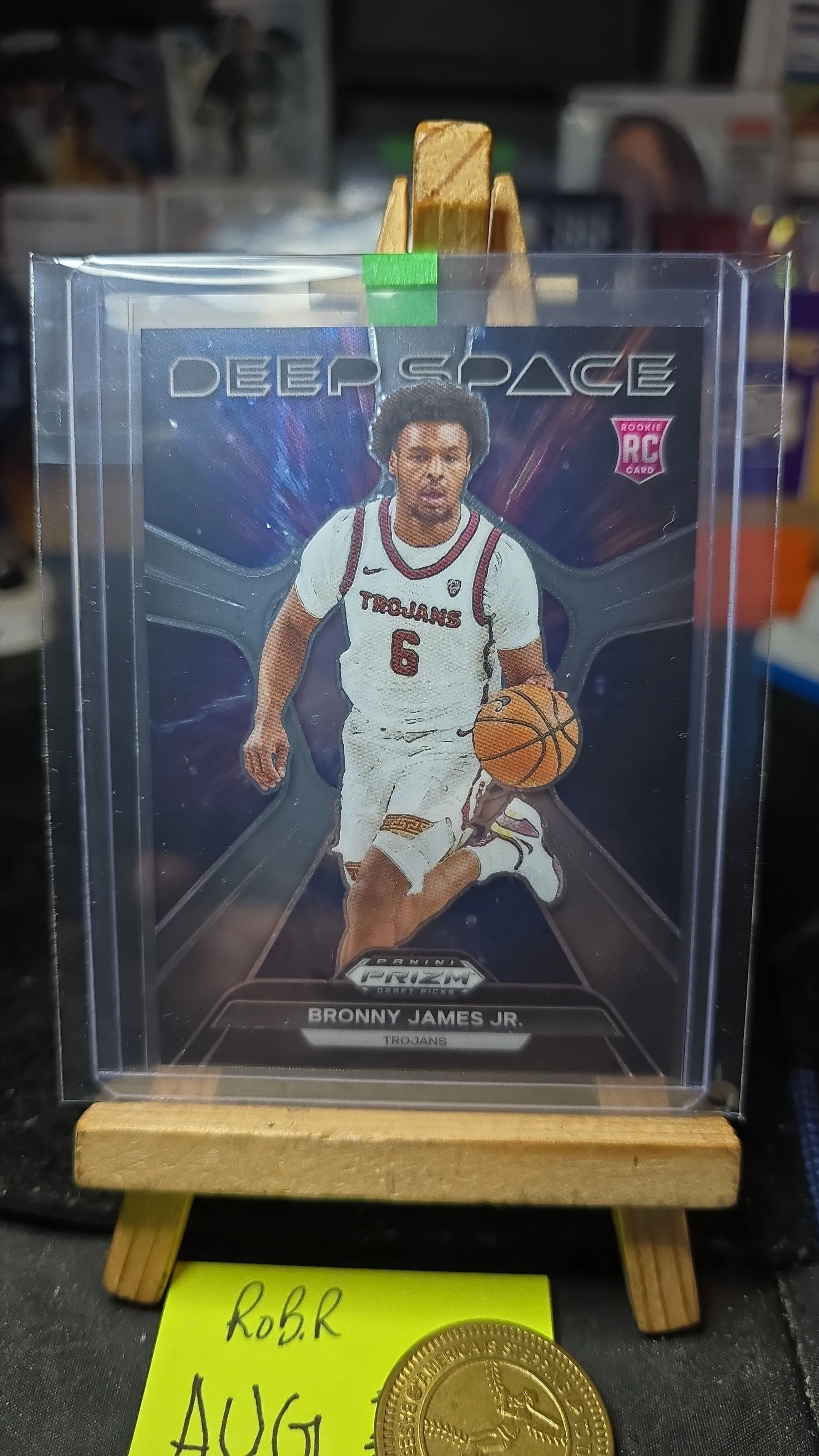 Product image for 2024 panini prizm draft picks BRONNY JAMES JR RC deep space