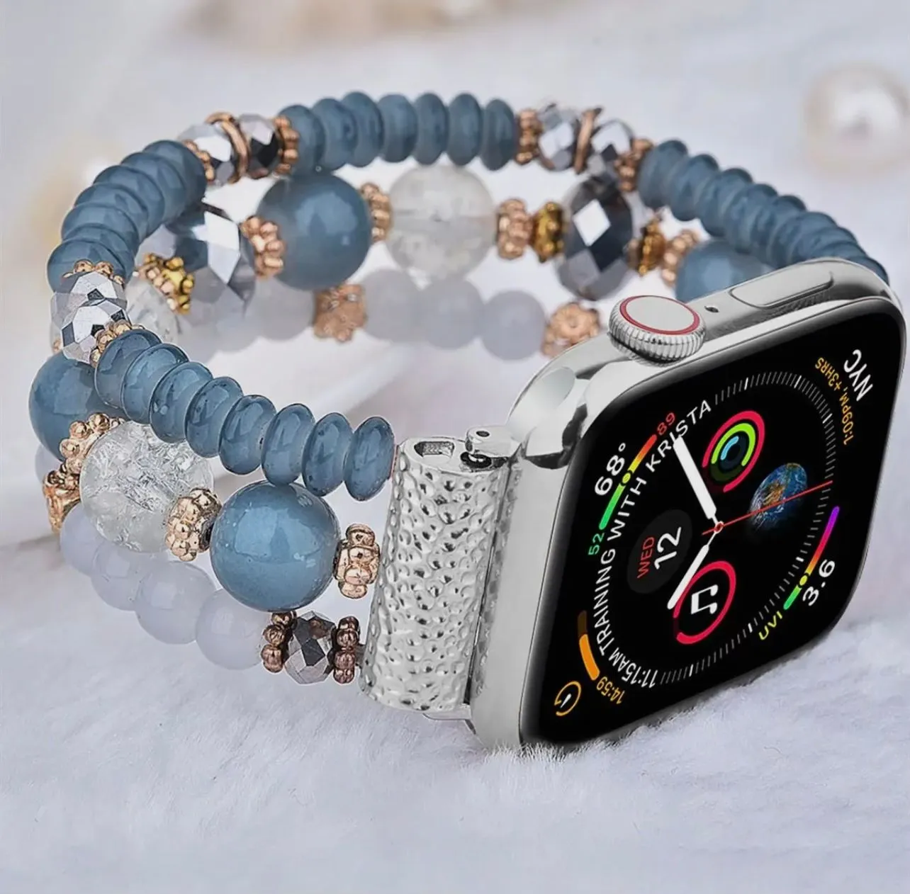 Product image for Bluestone and pearls smart, watch band