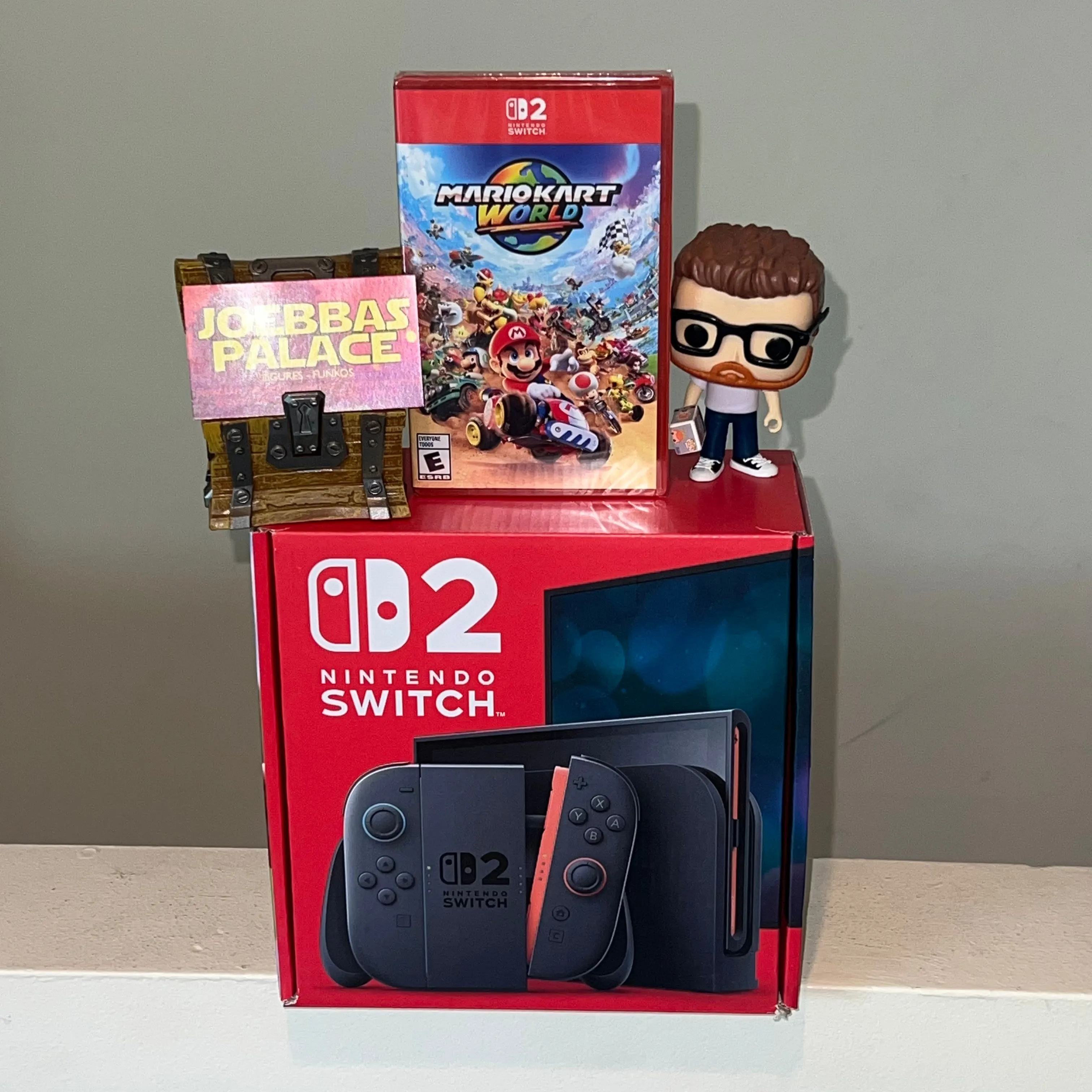 Product image for NINTENDO SWITCH 2 CONSOLE + MARIO KART WORLD Physical BUNDLE IN HAND