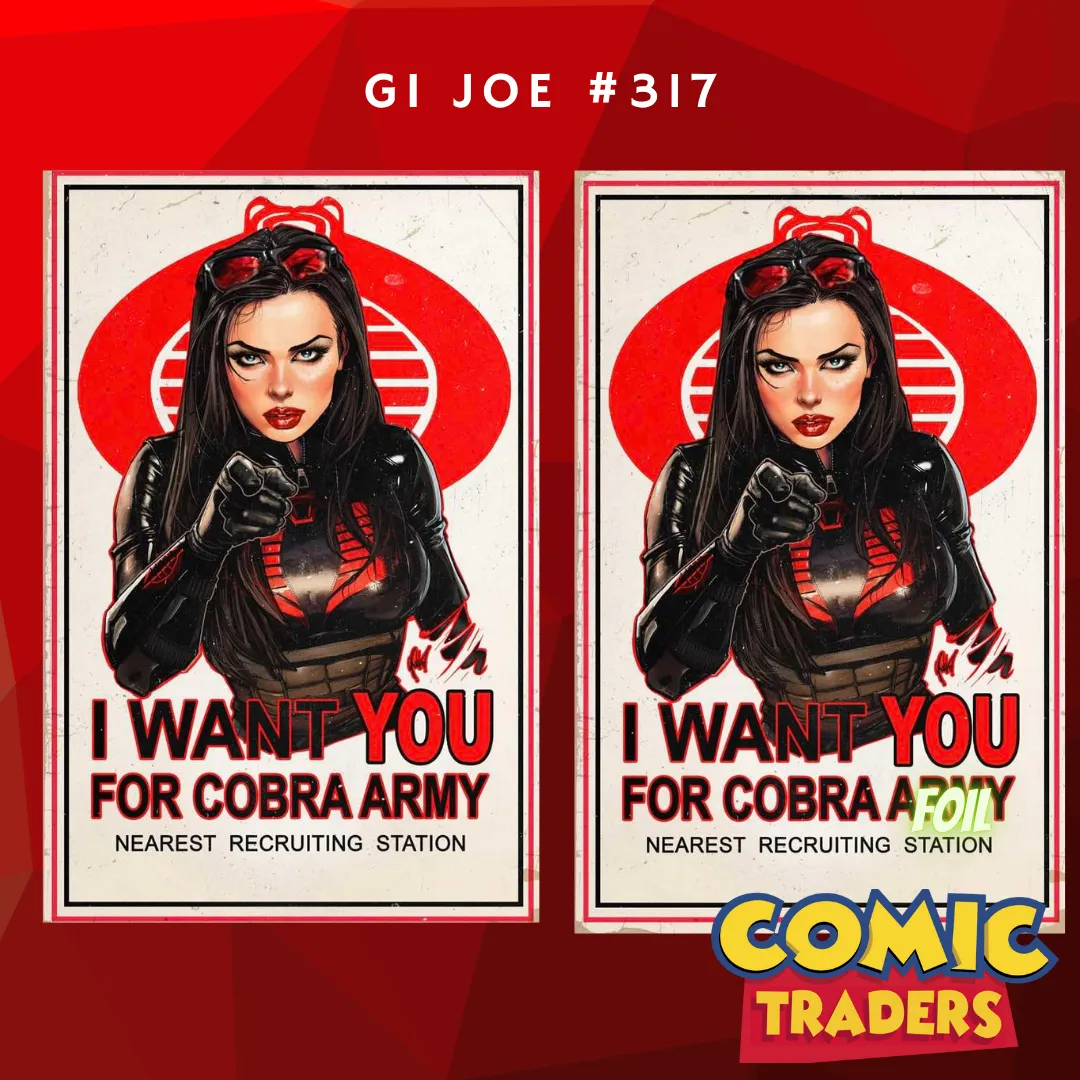 Product image for GI JOE A REAL AMERICAN HERO #317 CEDRIC POULAT EXCLUSIVE VIRGIN VARIANT 2 PACK
