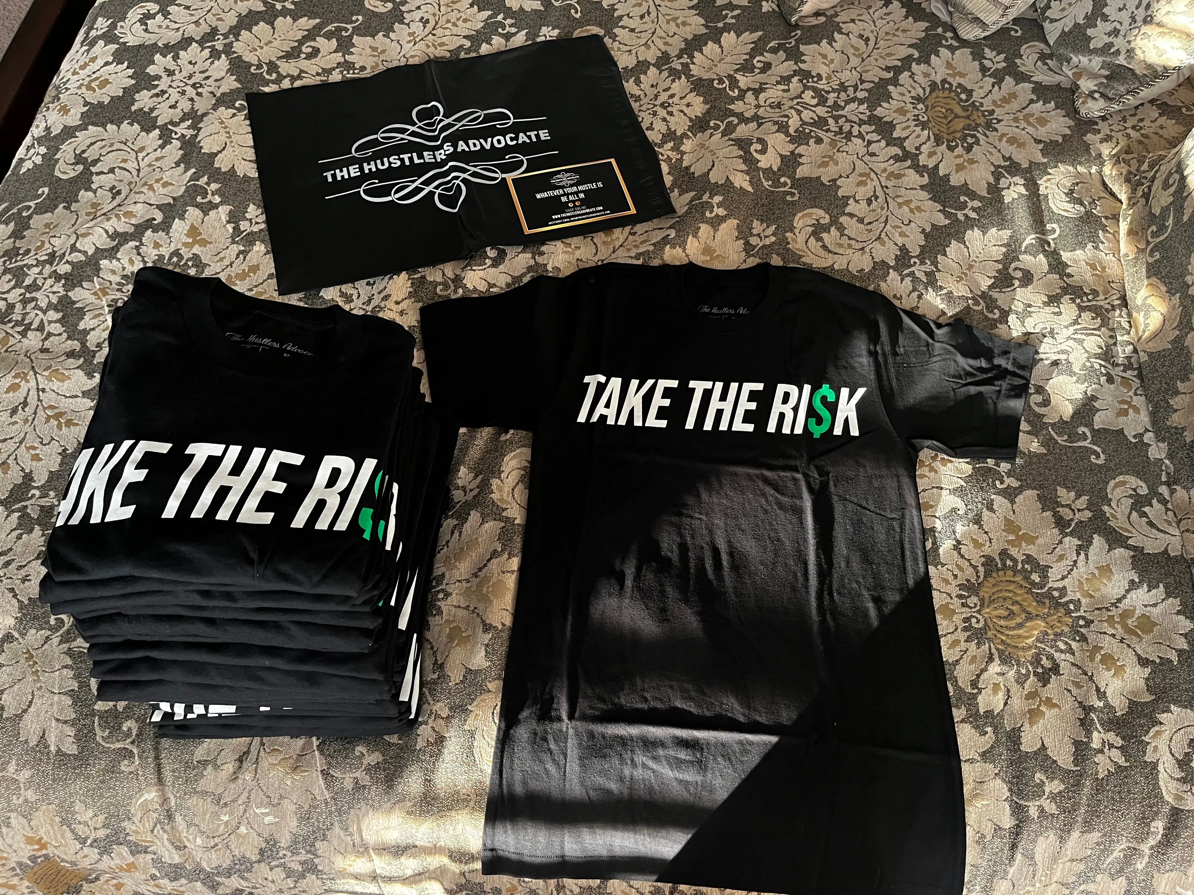 Product image for Take The Ri$k Tee (Black)