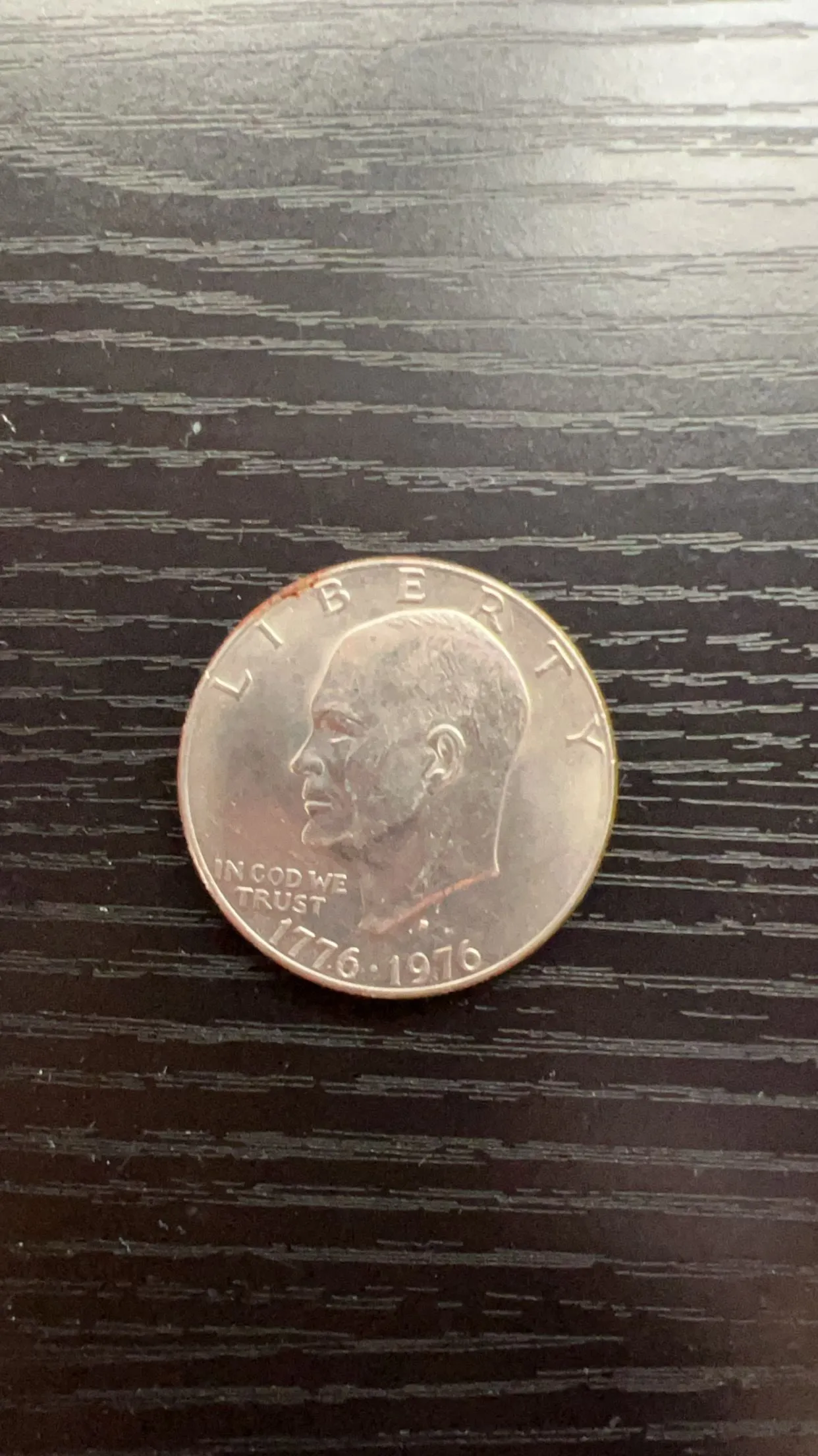 Product image for 1776-1976 Eisenhower Liberty Bell Moon One Dollar U.S. Coin