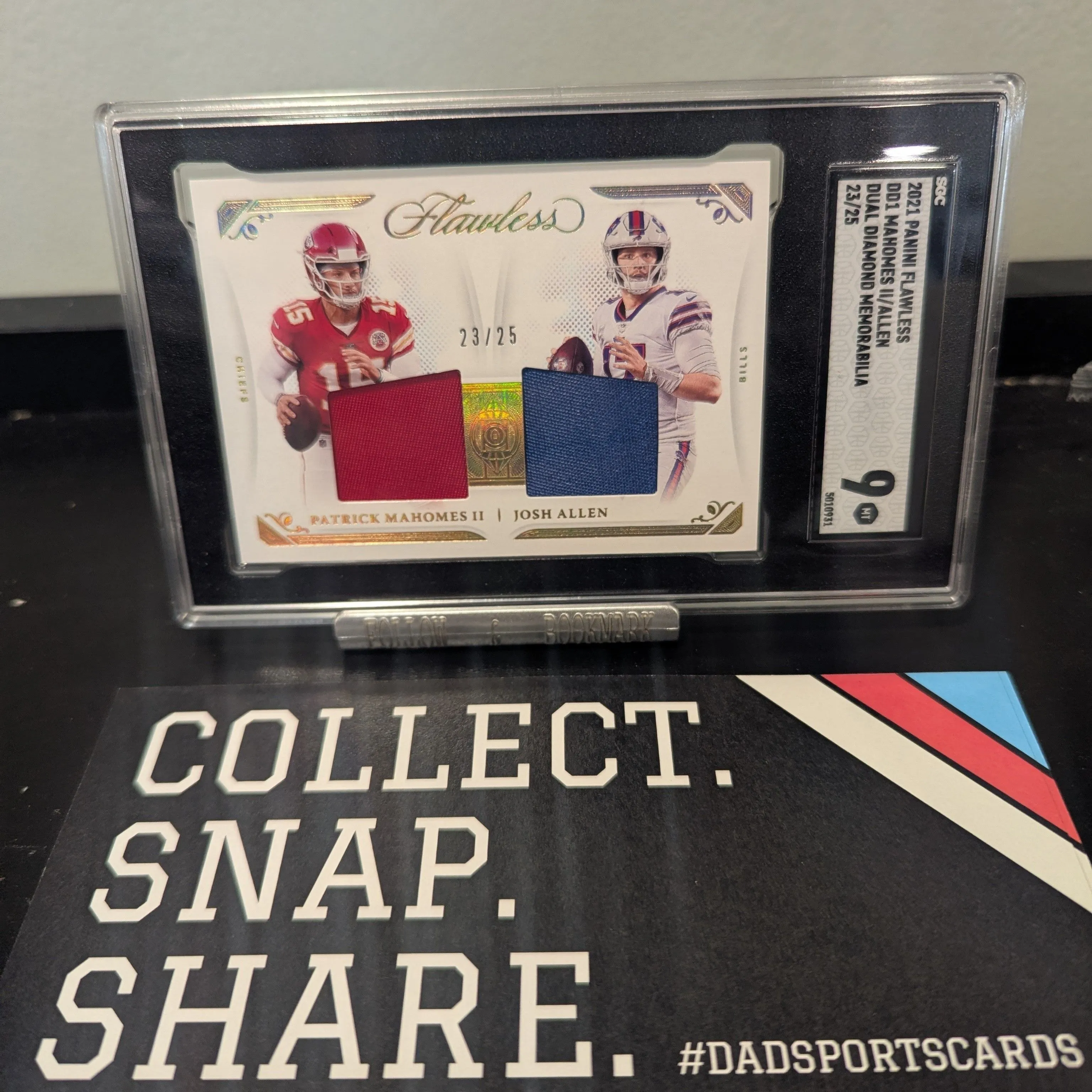 Product image for 2021 Flawless Patrick Mahomes/Josh Allen Dual Diamond Memorabilia SSP /25