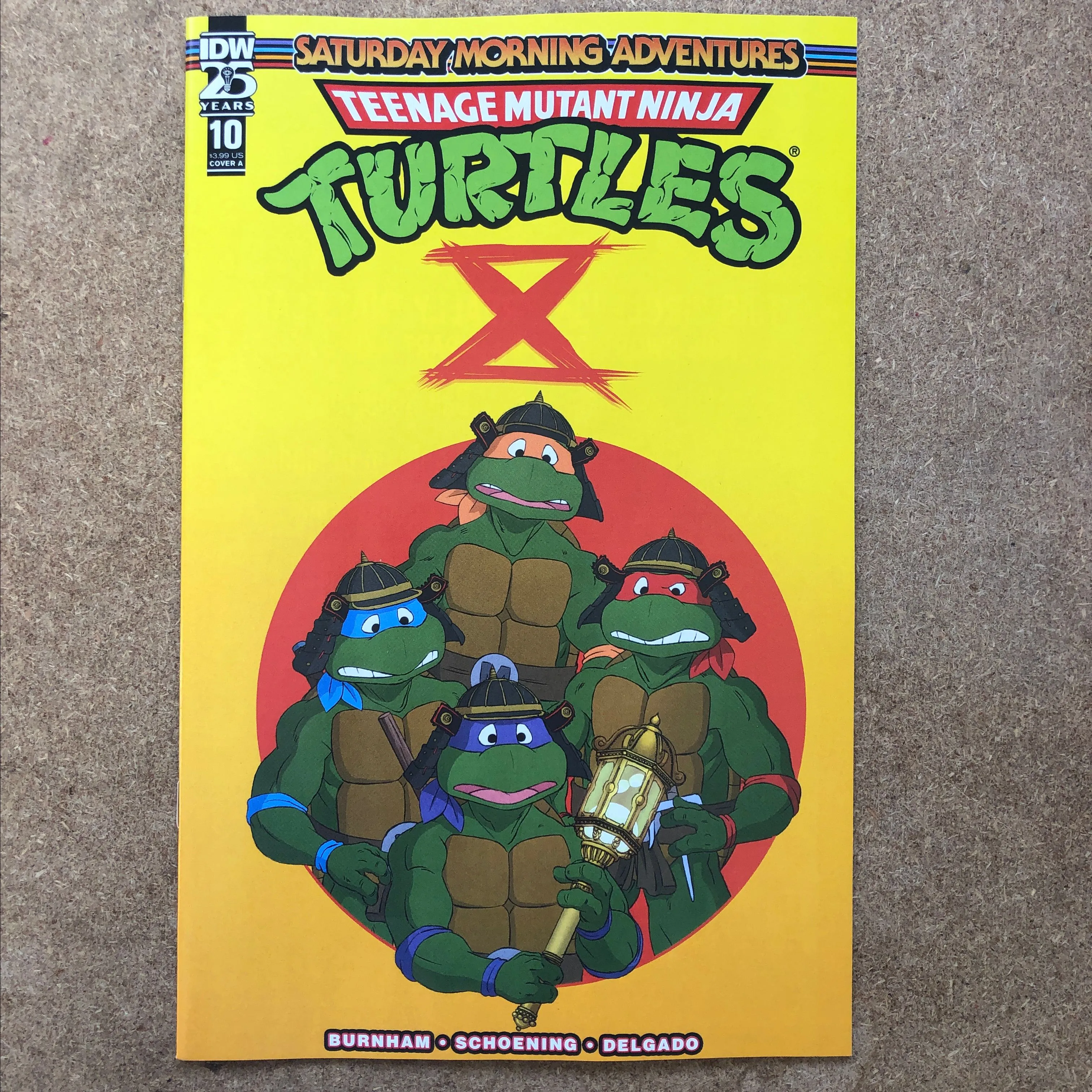 Product image for TEENAGE MUTANT NINJA TURTLES SATURDAY MORNING ADV 2023 #10 CVR A SCHOENING (2024) IDW