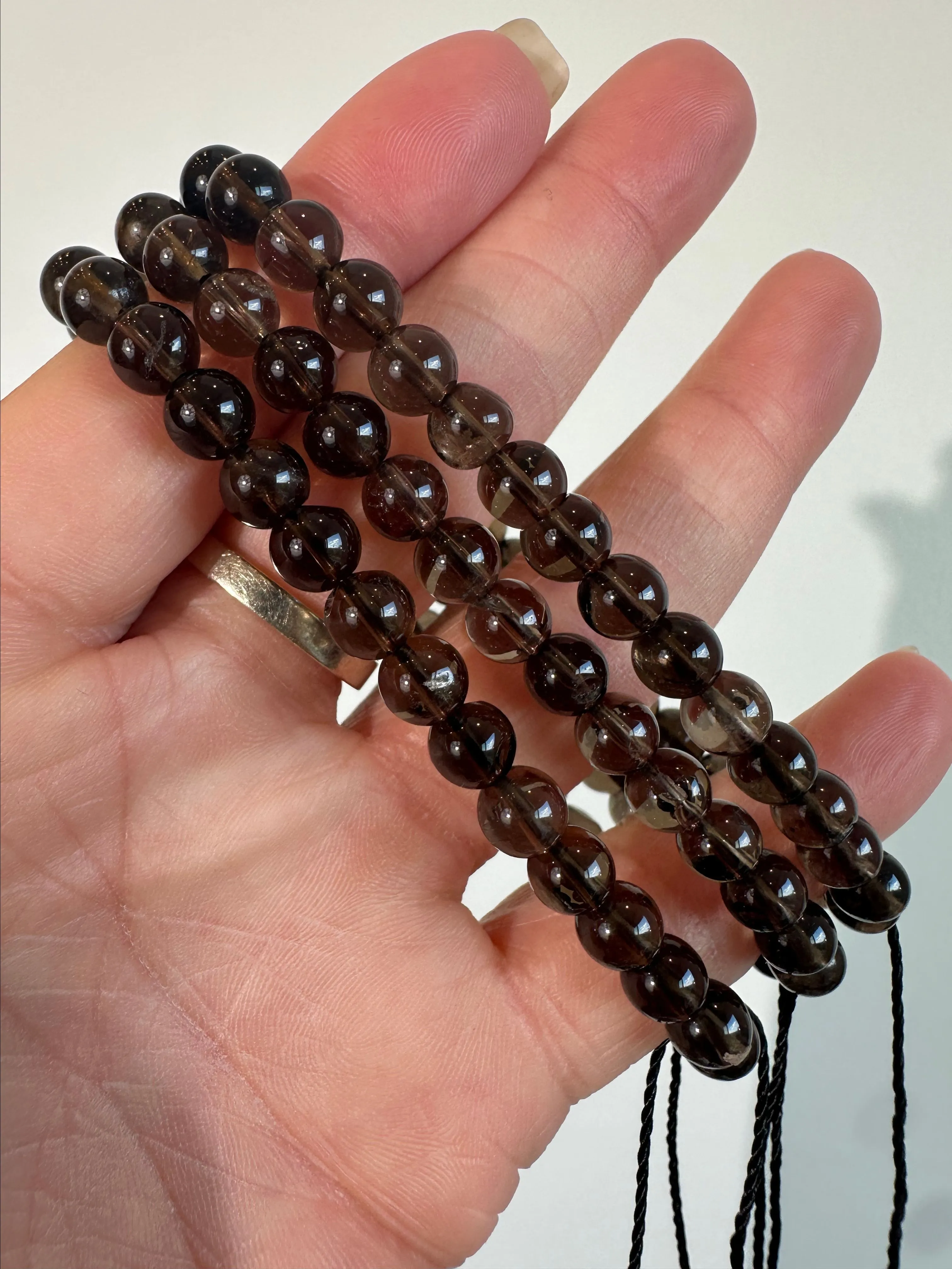 Product image for Smoky Quartz Beaded Bracelet (6mm)
