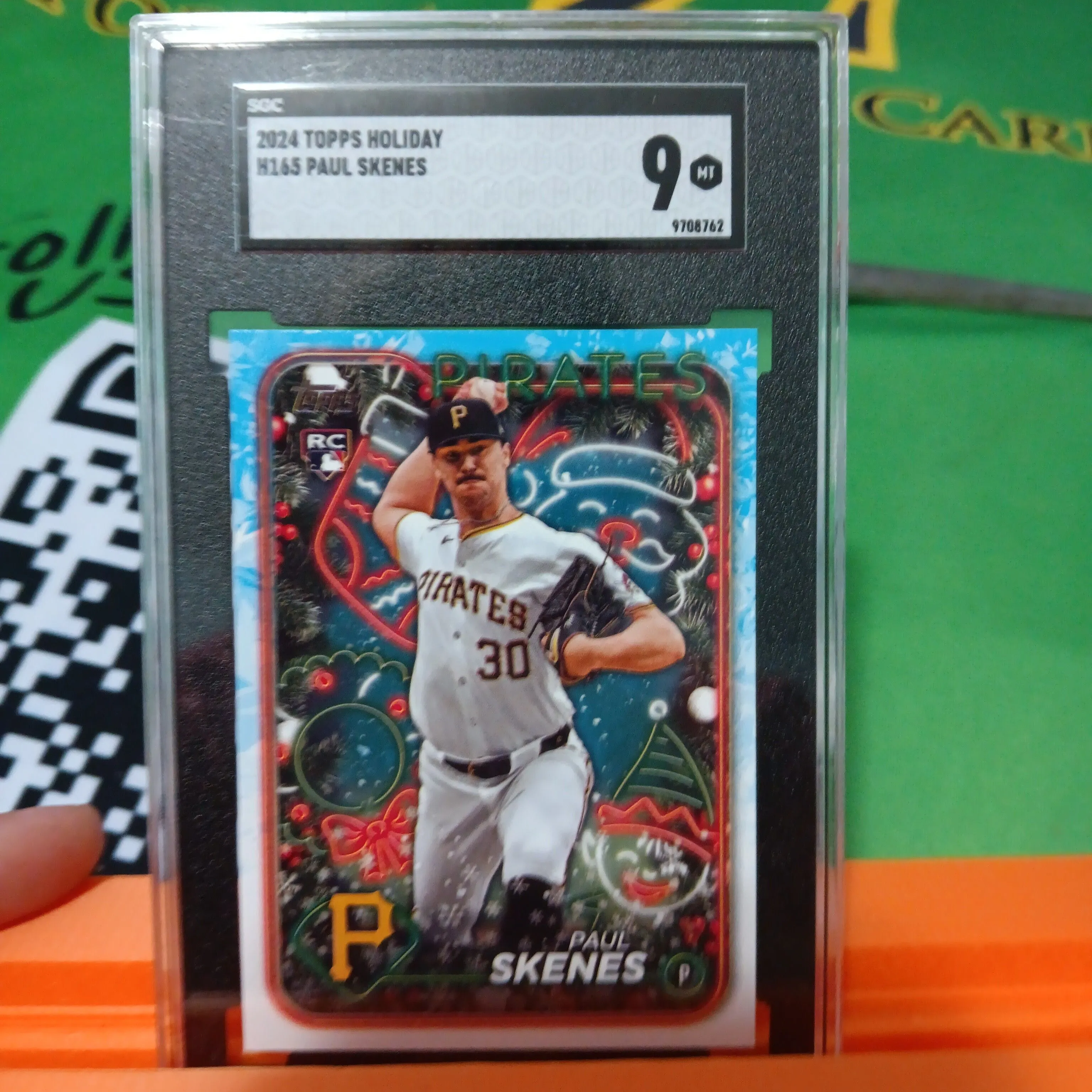Product image for 2024 Topps Holiday Paul Skenes SGC  9