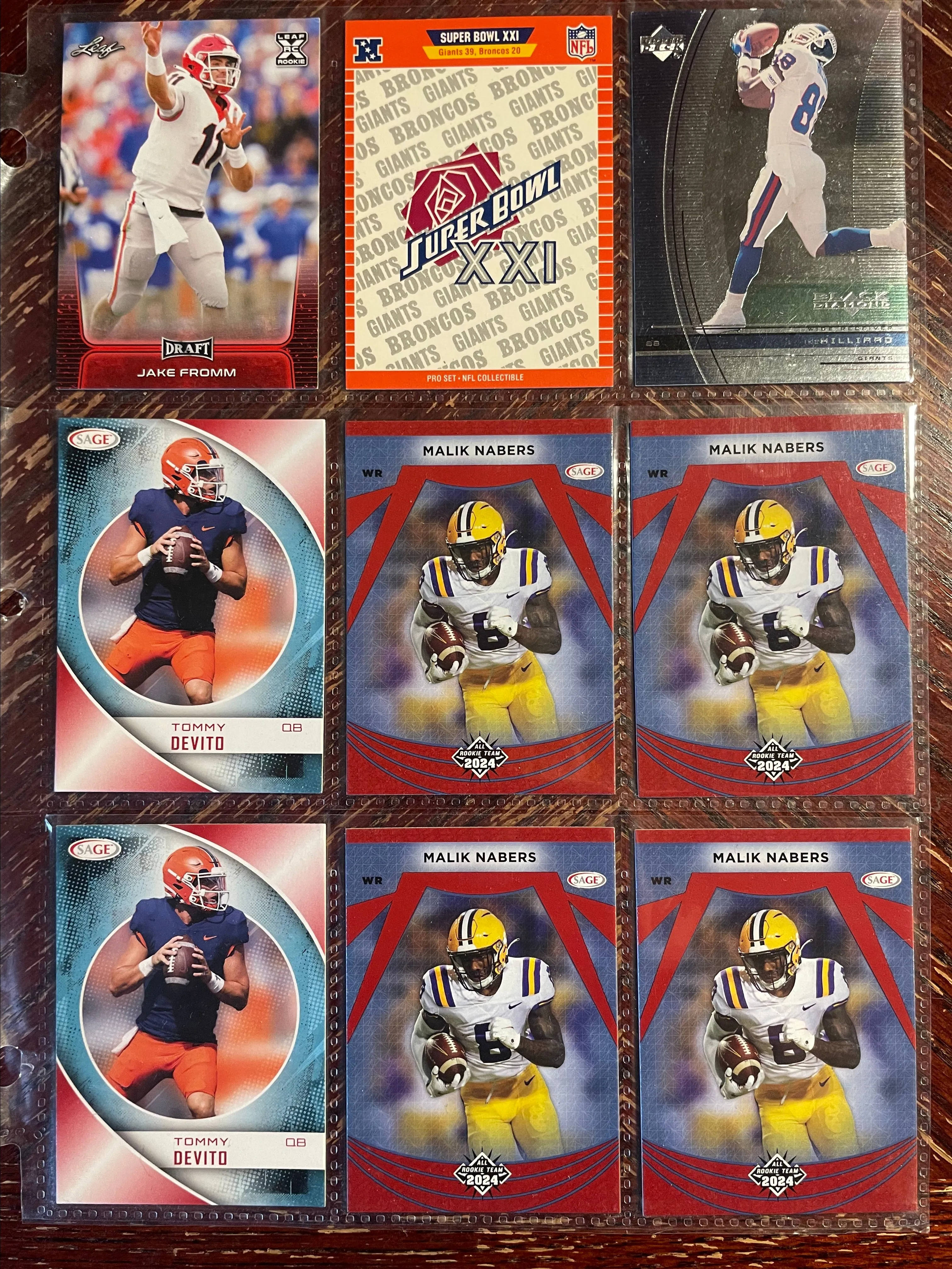 Product image for New York Giants card collection