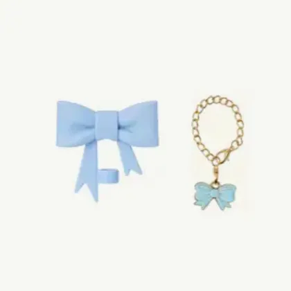 Product image for BUNDLE NEW 2pc Tumbler Silicone Bow & Bracelet - BLUE