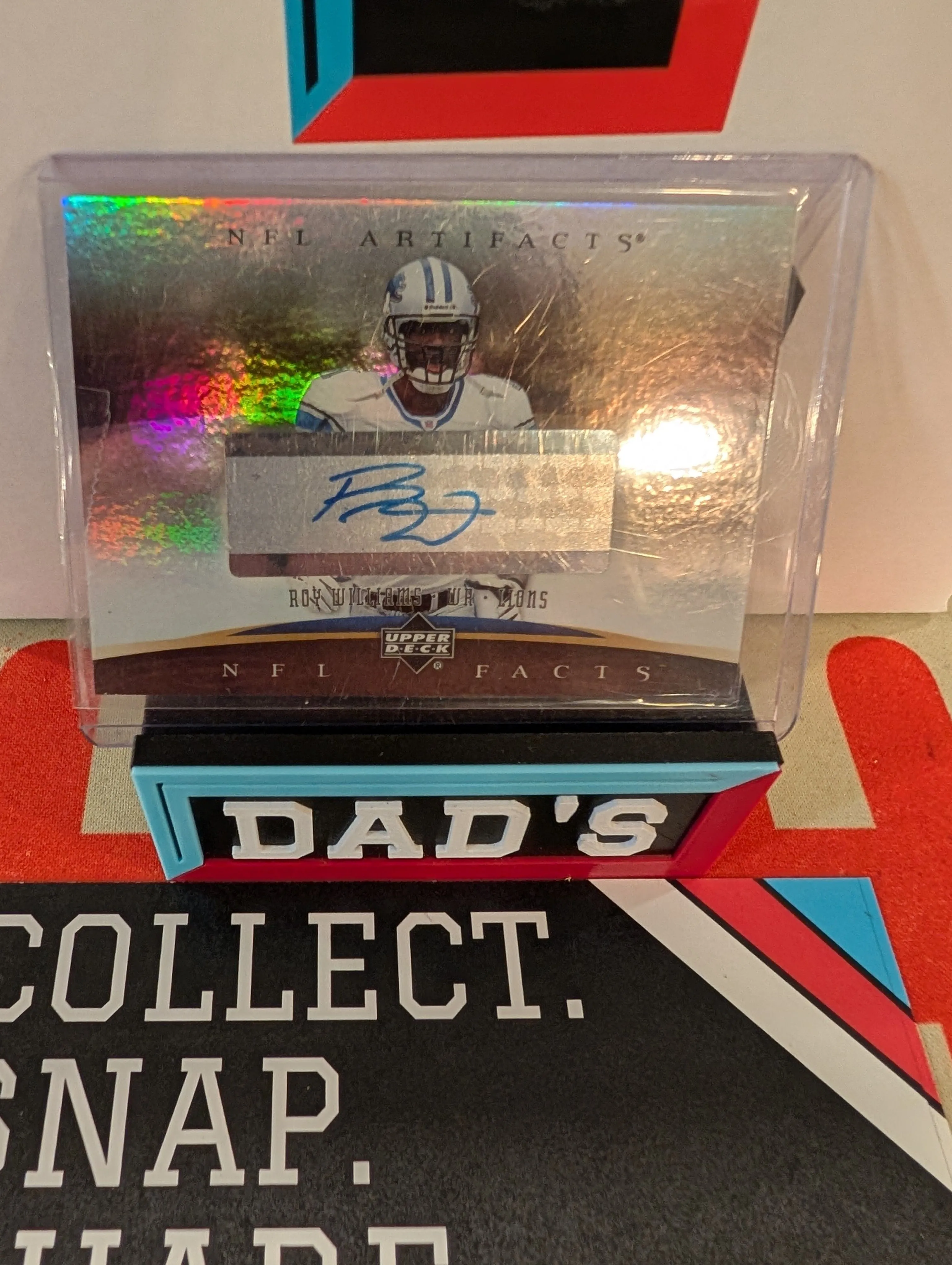 Product image for Upper Deck NFL Artifacts Roy Williams #NF-RW Silver Autographs