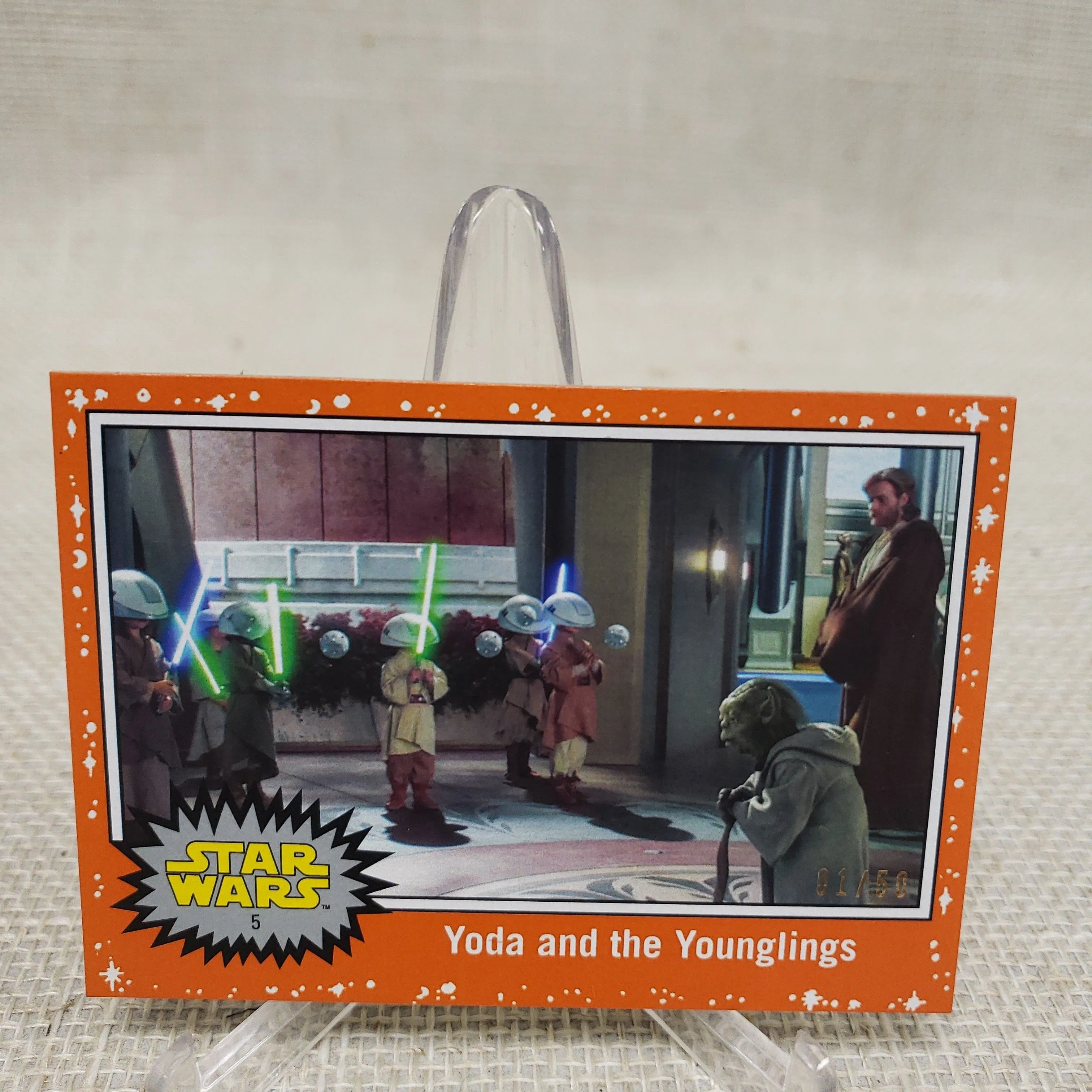 Product image for Topps Star Wars #5 Yoda and the Younglings 1/50