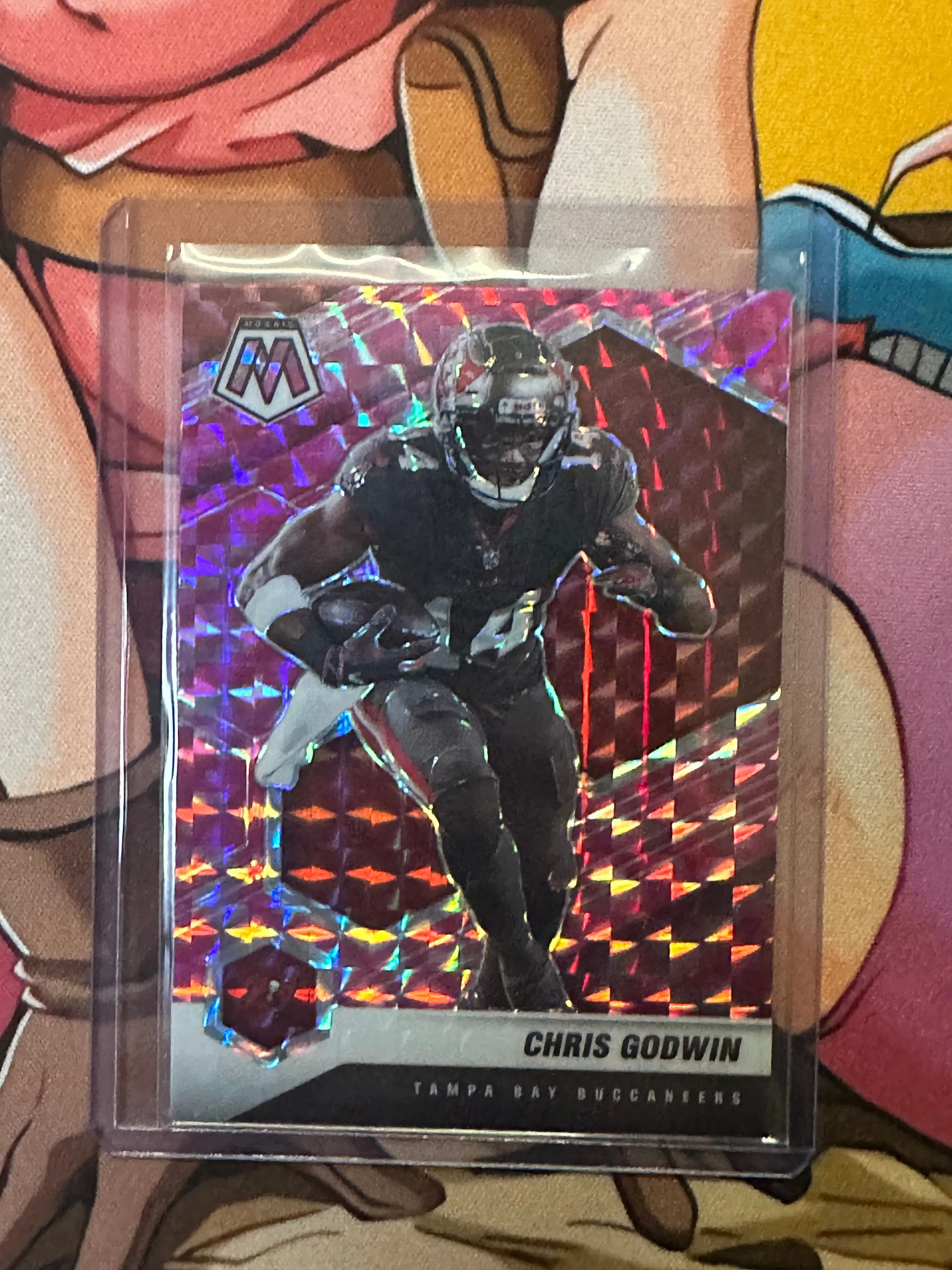 Product image for 2021 Mosaic Football Chris Godwin Pink Camo Prizm #190