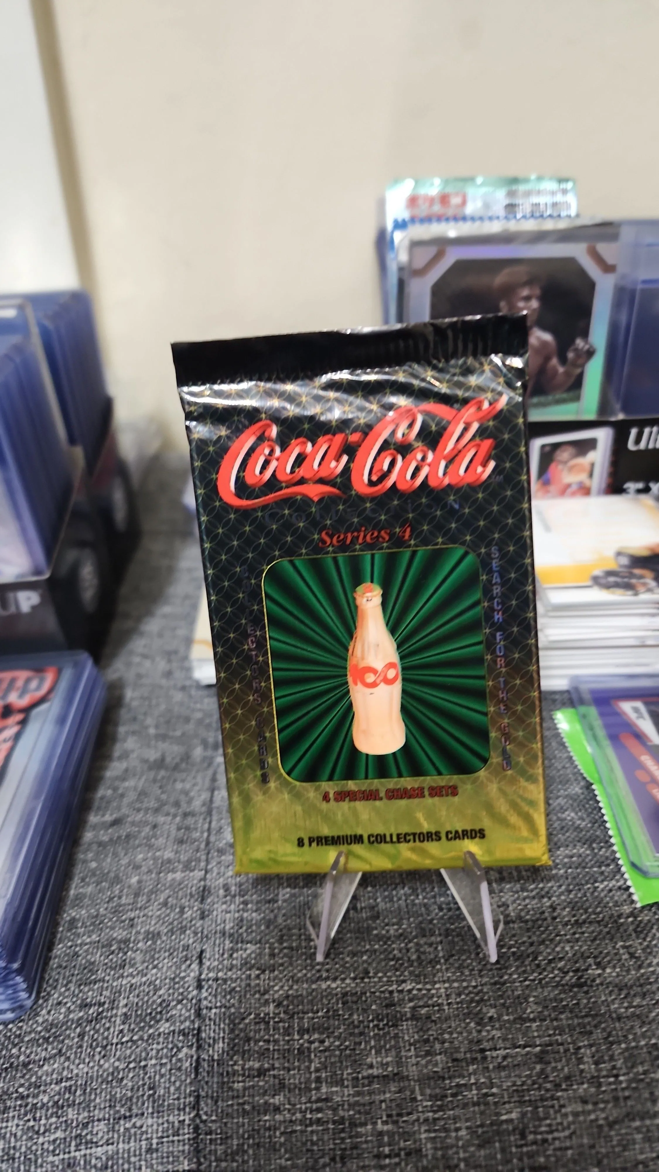 Product image for Coca-Cola Series 4 Trading Cards Sealed Pack 8 Premium Collectors Cards Vintage