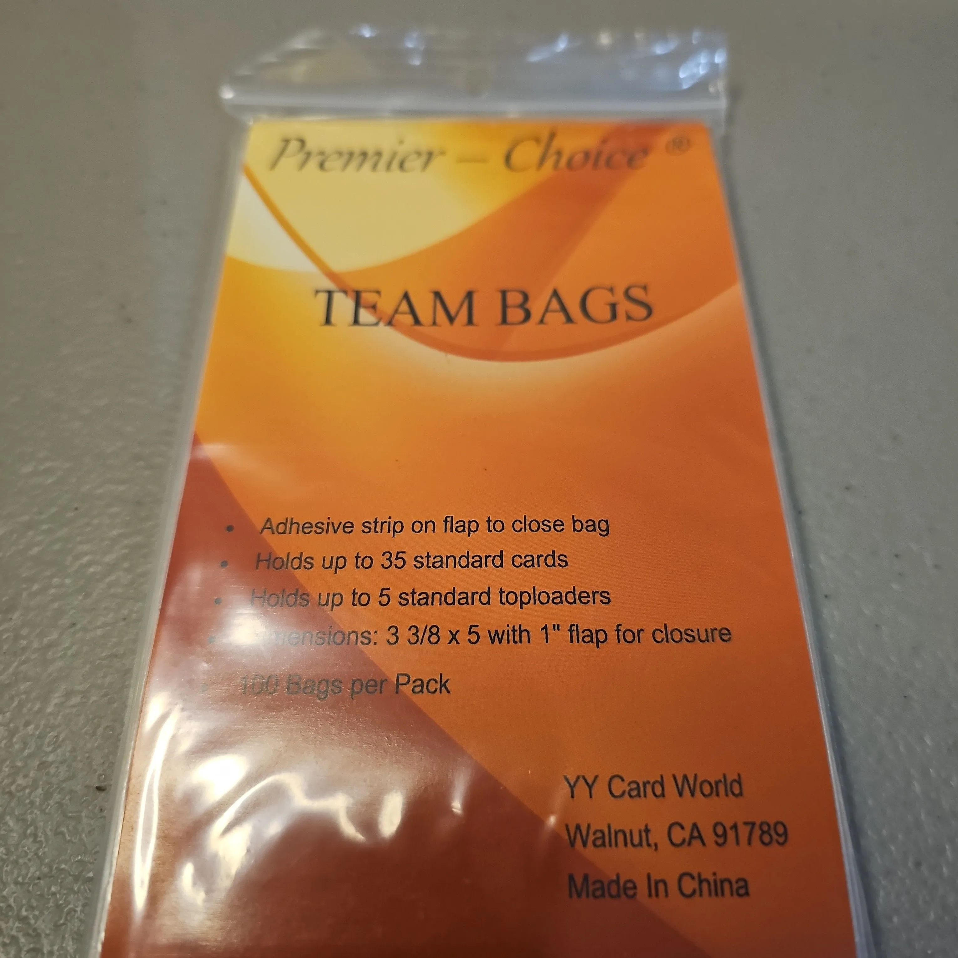 Product image for 1× Sealed Pack of 100 Team Bags