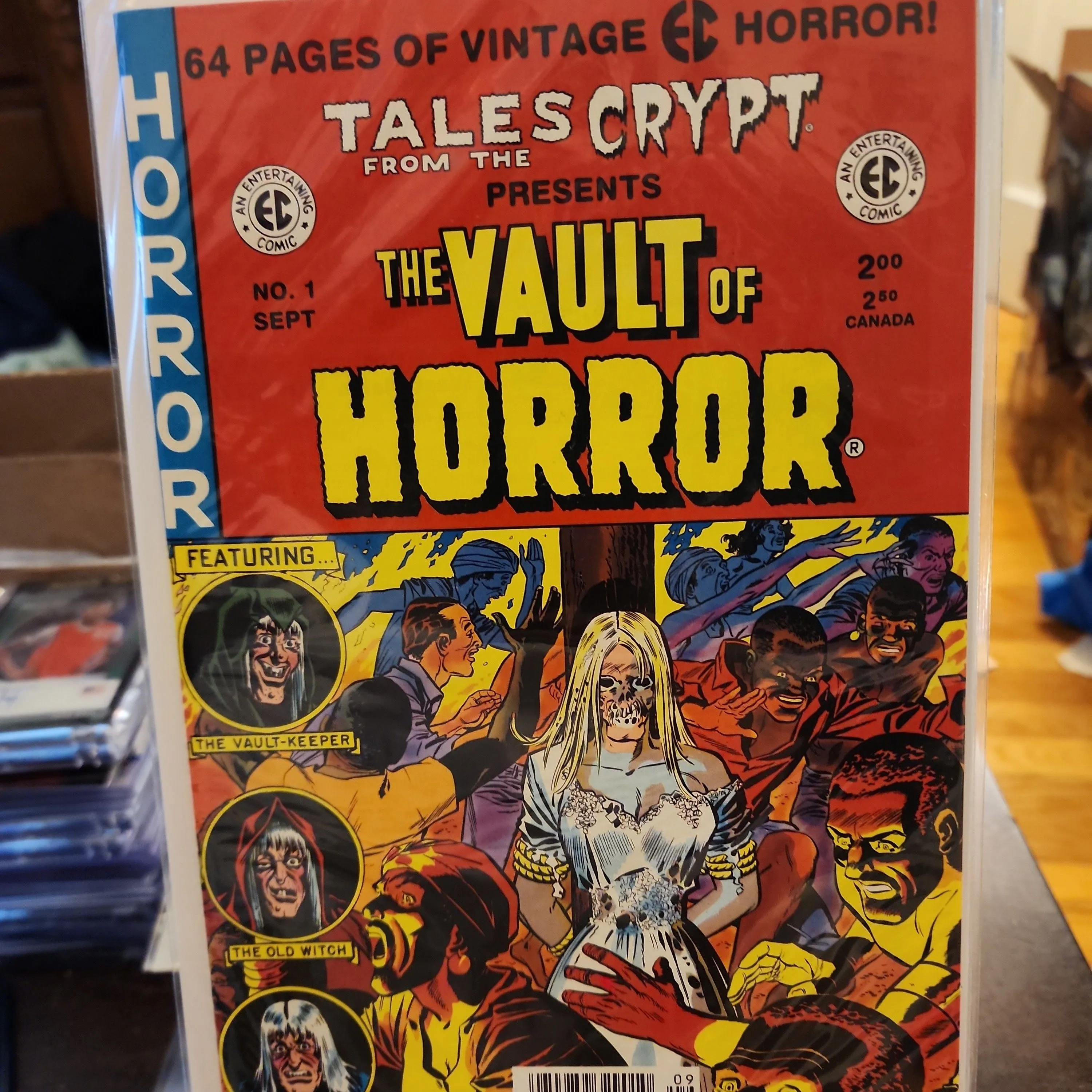 Product image for TALES from the CRYPT presents VAULT of HORROR # 1 NEWSSTAND COCHRAN REPRINTS