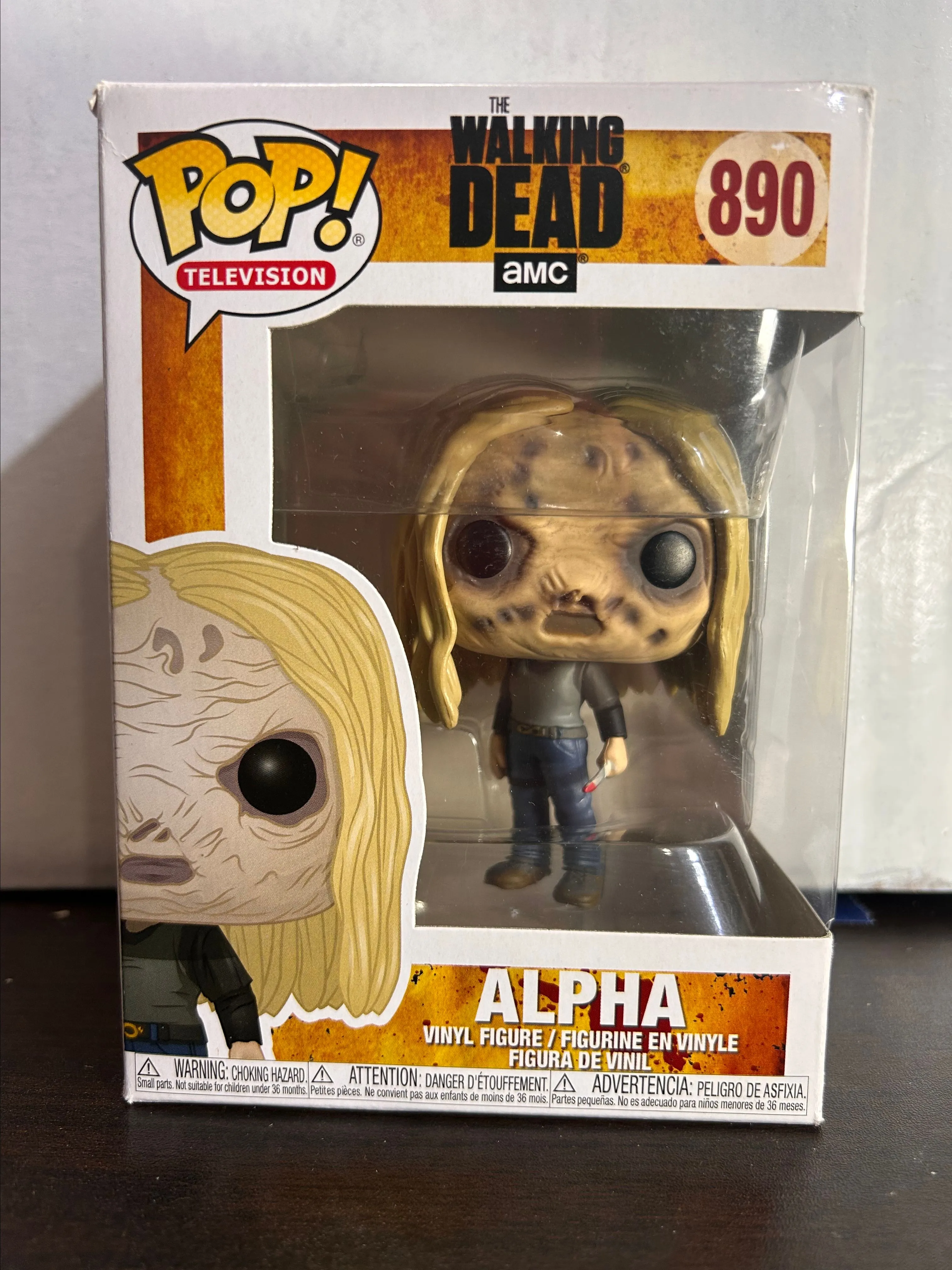 Product image for Alpha The Walking Dead Television Vaulted Funko Pop 890 With Protector