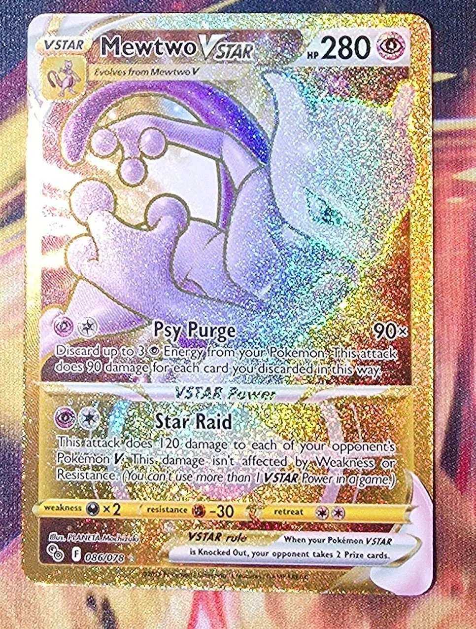 pokemon go gold mewtwo card Golden Mewtwo VMAX pokemon card