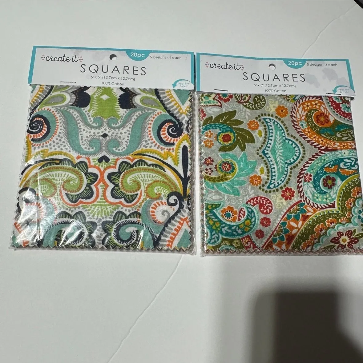 Product image for Fabric Squares - 2 Packs of 20