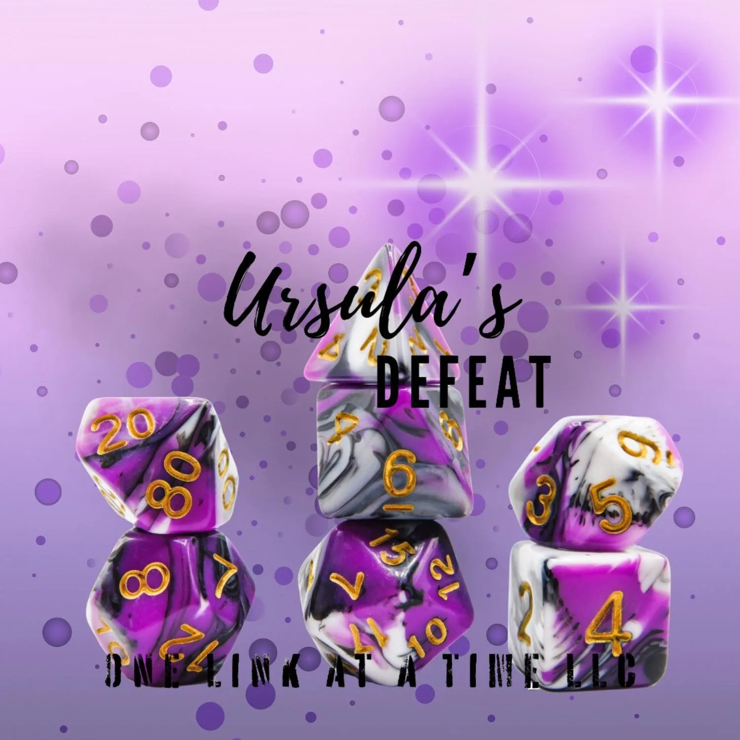 Product image for [URSULA'S DEFEAT] 7pc Acrylic Dice Set [ACR042]