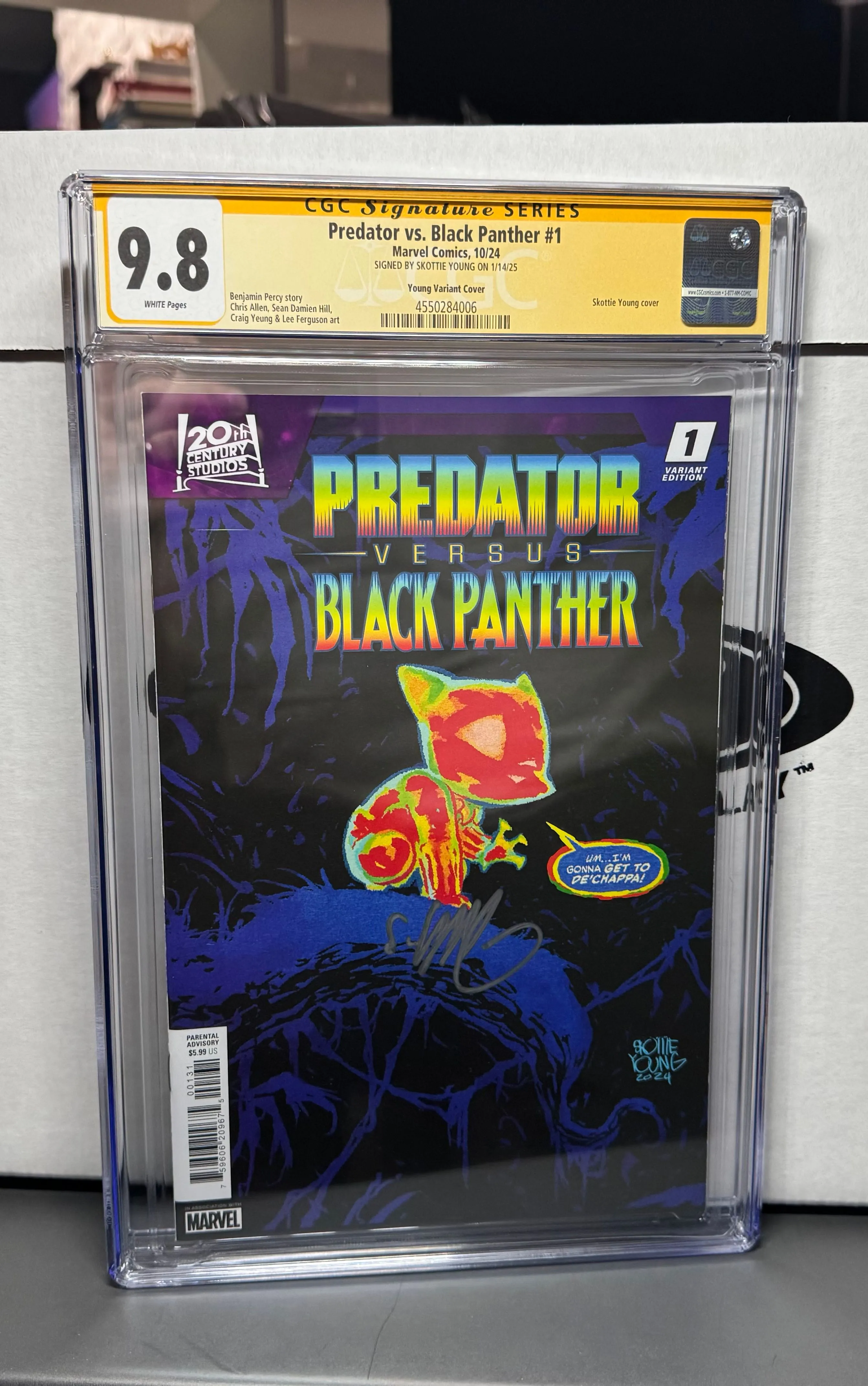 Product image for Black Panther vs Predator 1: Skottie Young