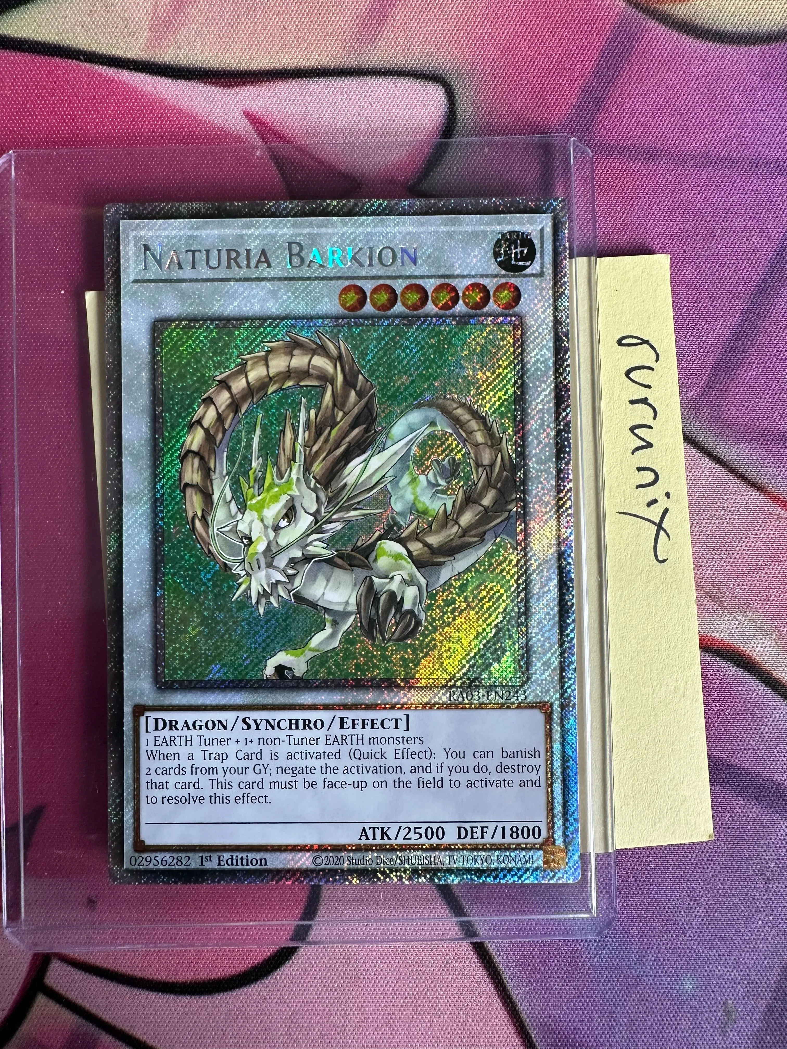 Yugioh Naturia Barkion (Platinum Secret Rare) RA03-EN243 - Quarter Century  Bonanza  Whatnot: Shop, Sell, Connect