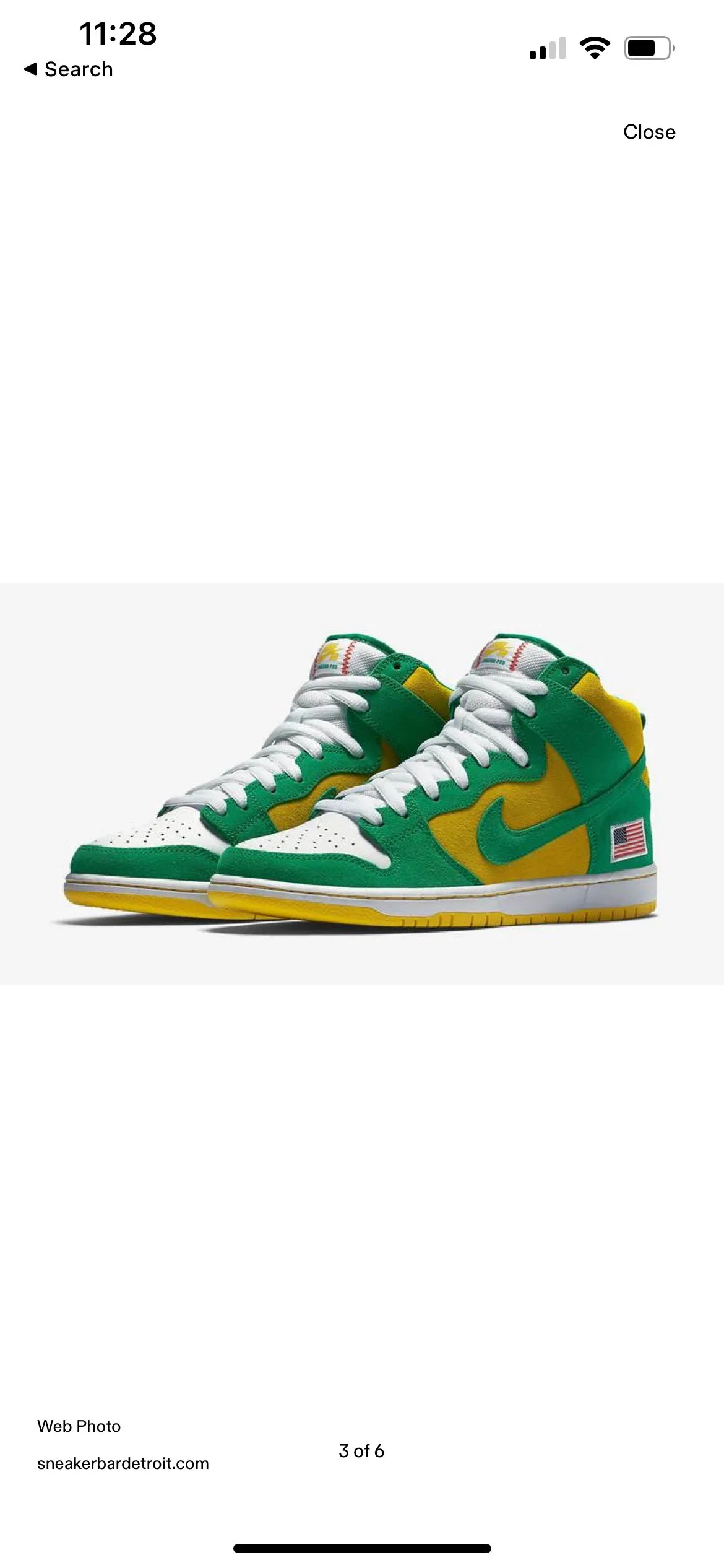 Product image for NIKE SB DUNK HIGH NASTY BOYS OAKLAND ATHLETICS SIZE 10.5M