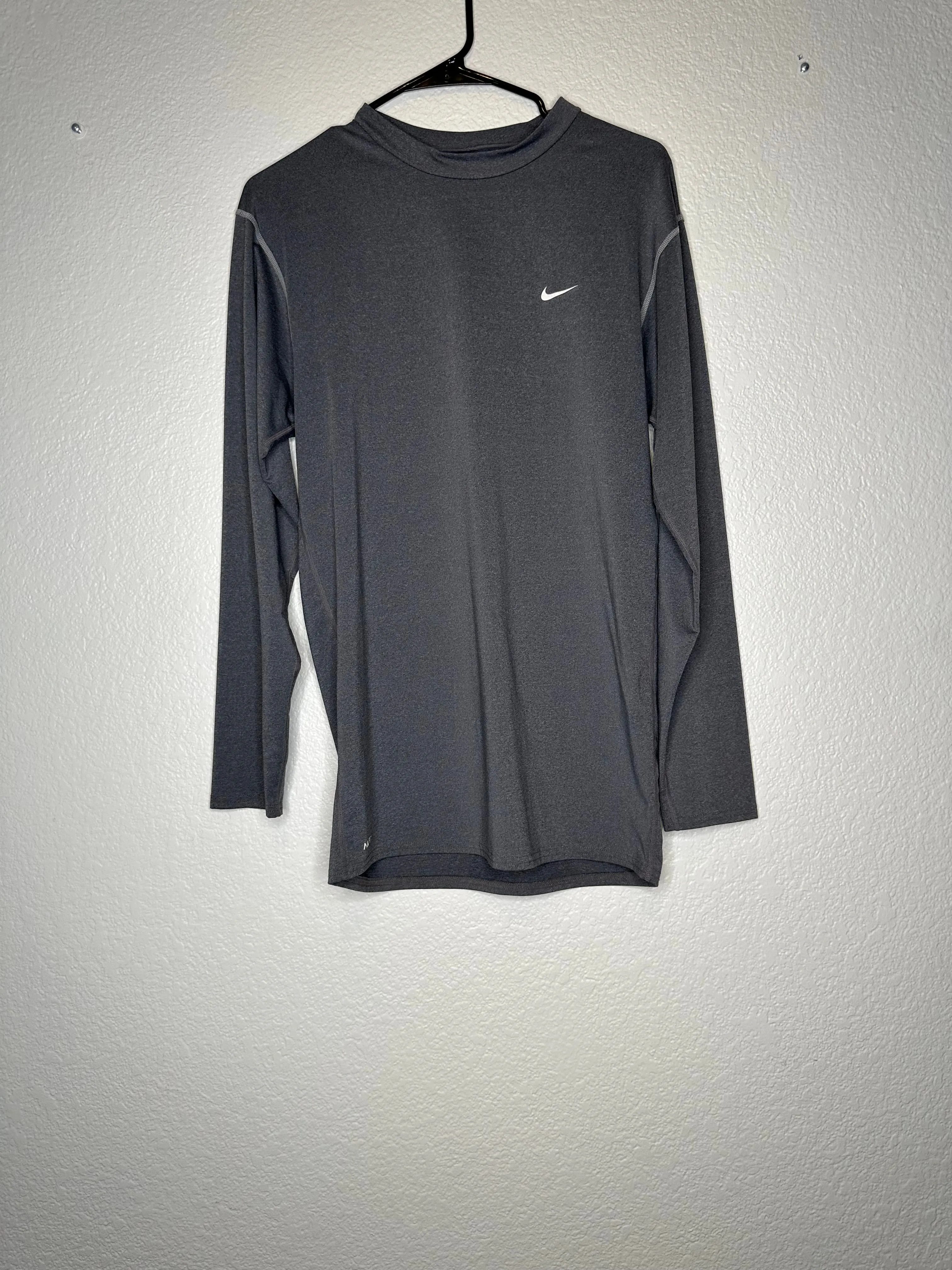 Product image for Nike Dri Fit XXL L/S Dark Grey