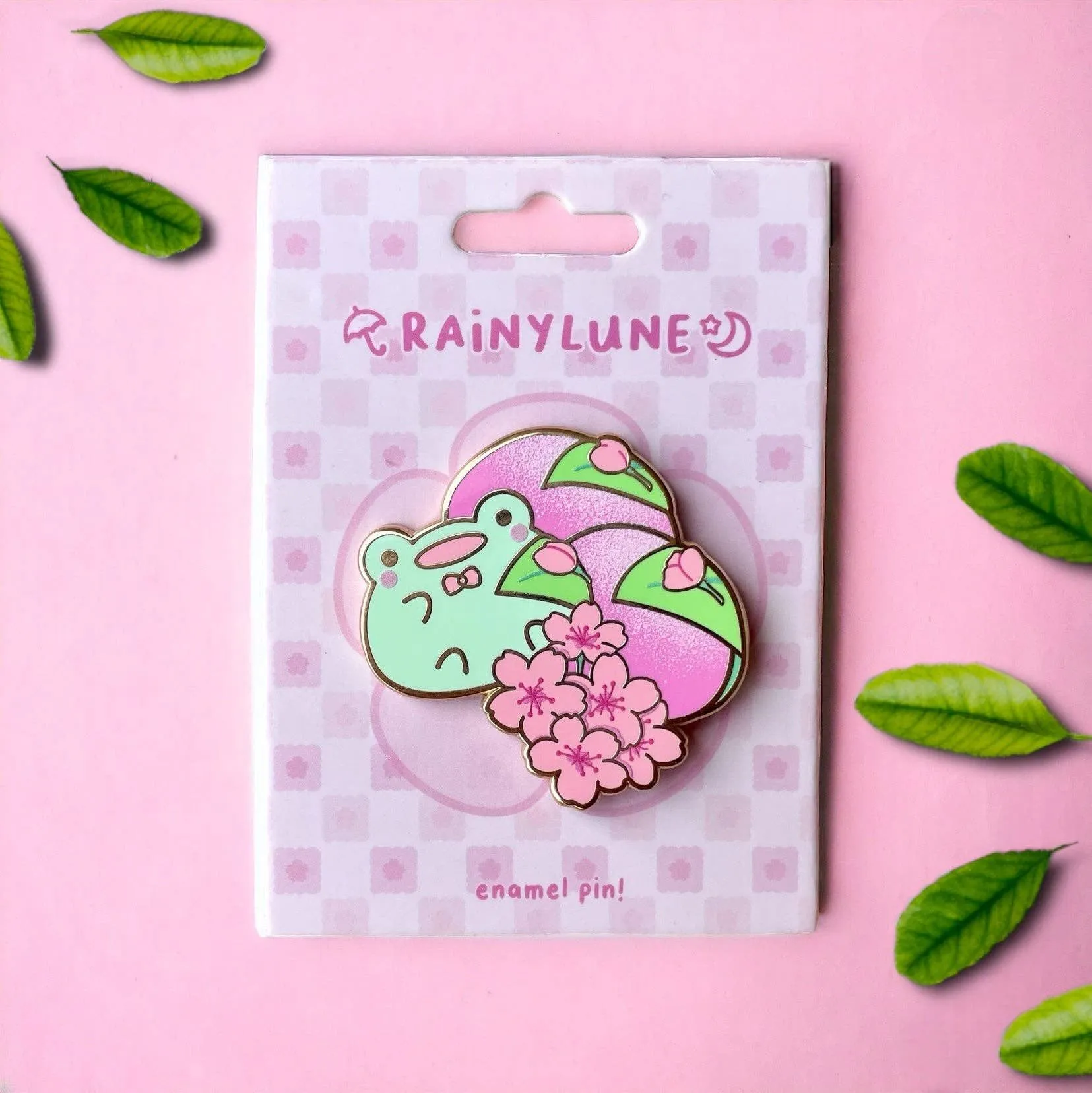 Product image for Rainylune Collectible Pin - Sakura Mochi Frog Pin