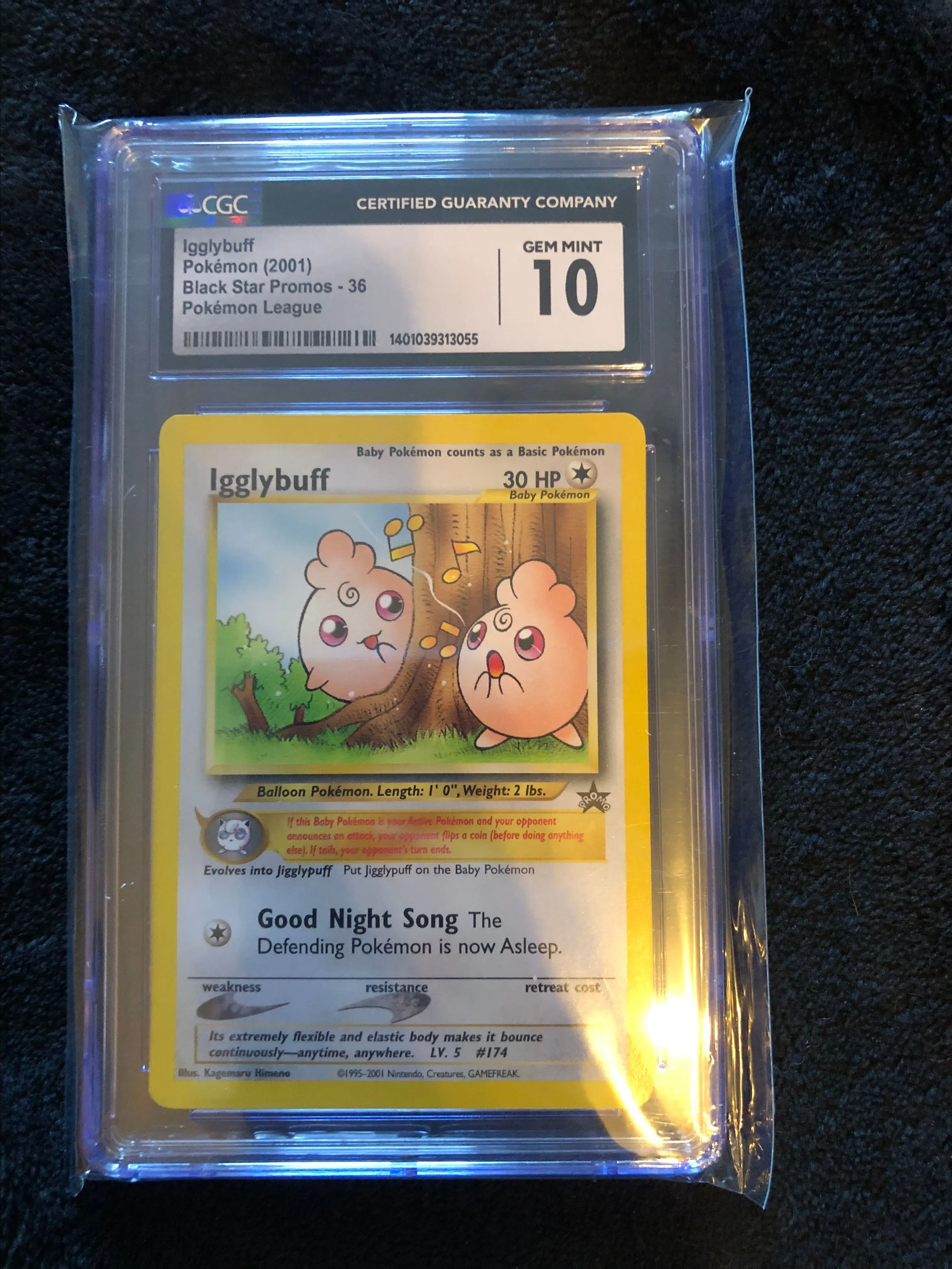 Product image for Pokemon CGC Gem Mint 10 Igglybuff #36