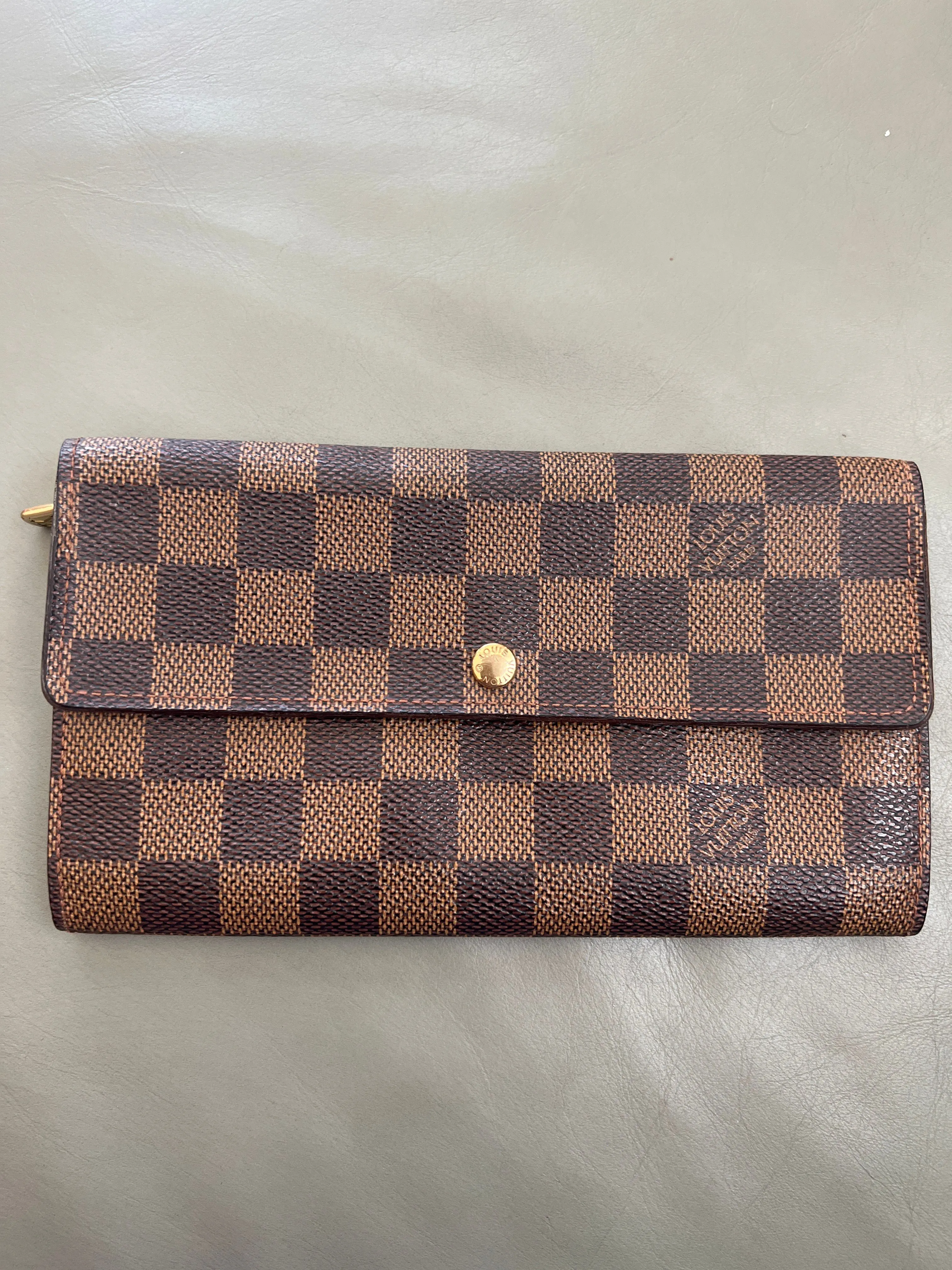 Product image for Louis Vuitton Damier Ebene Sarah long wallet