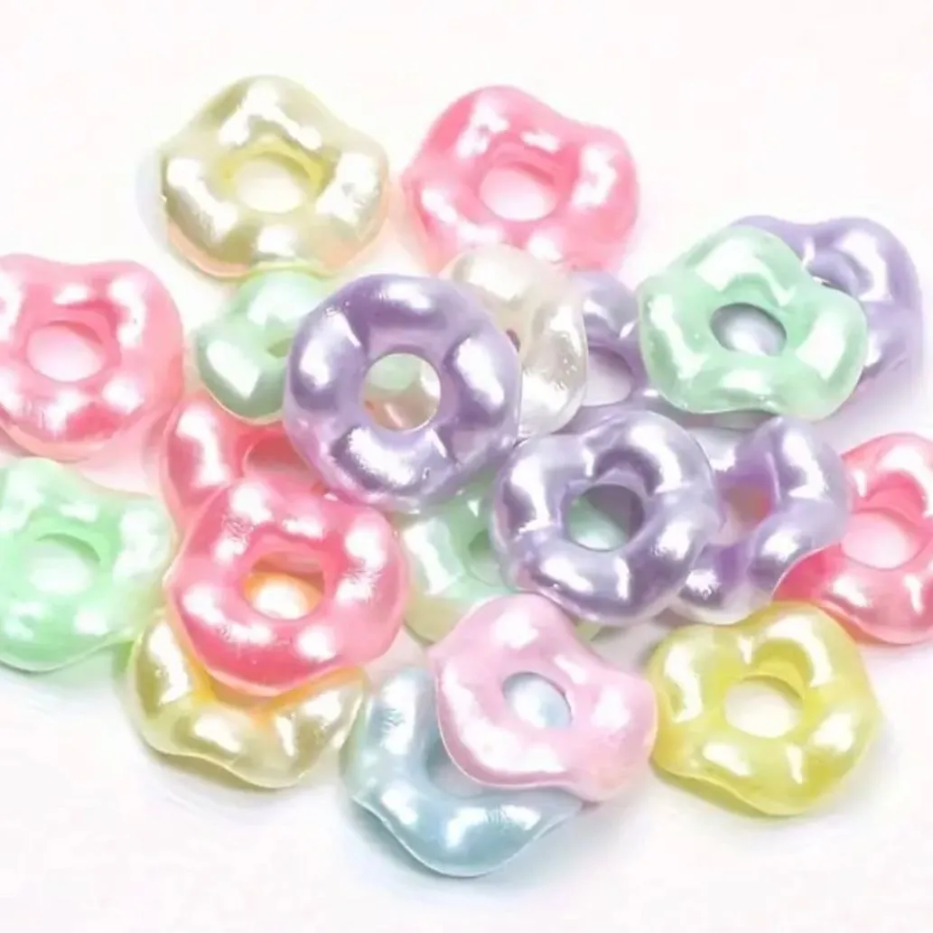 Product image for CRAFTS: 20pcs 13mm Pearlescent Spacers Beads - Assorted
