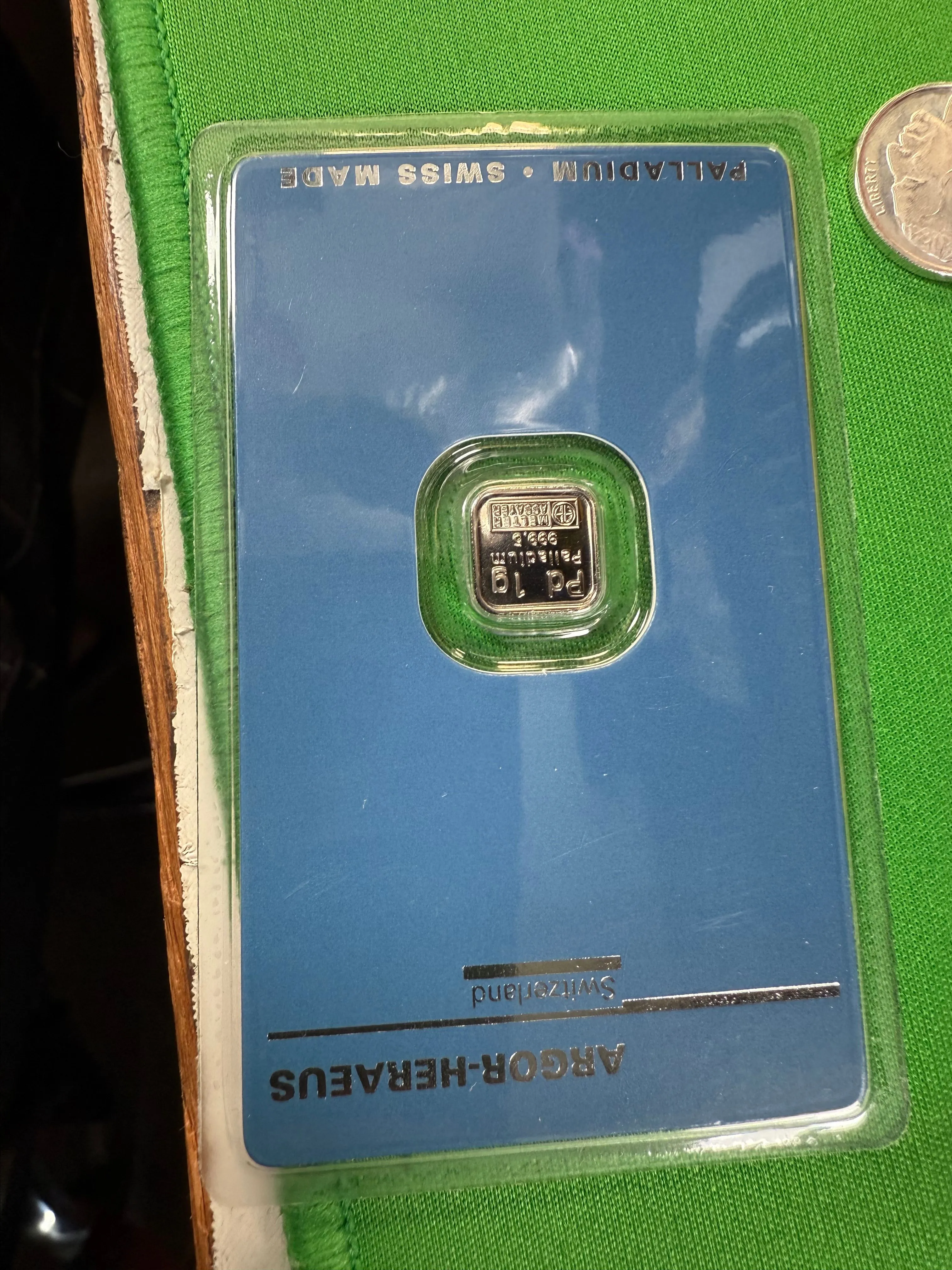 Product image for 1 gram carded misc palladium