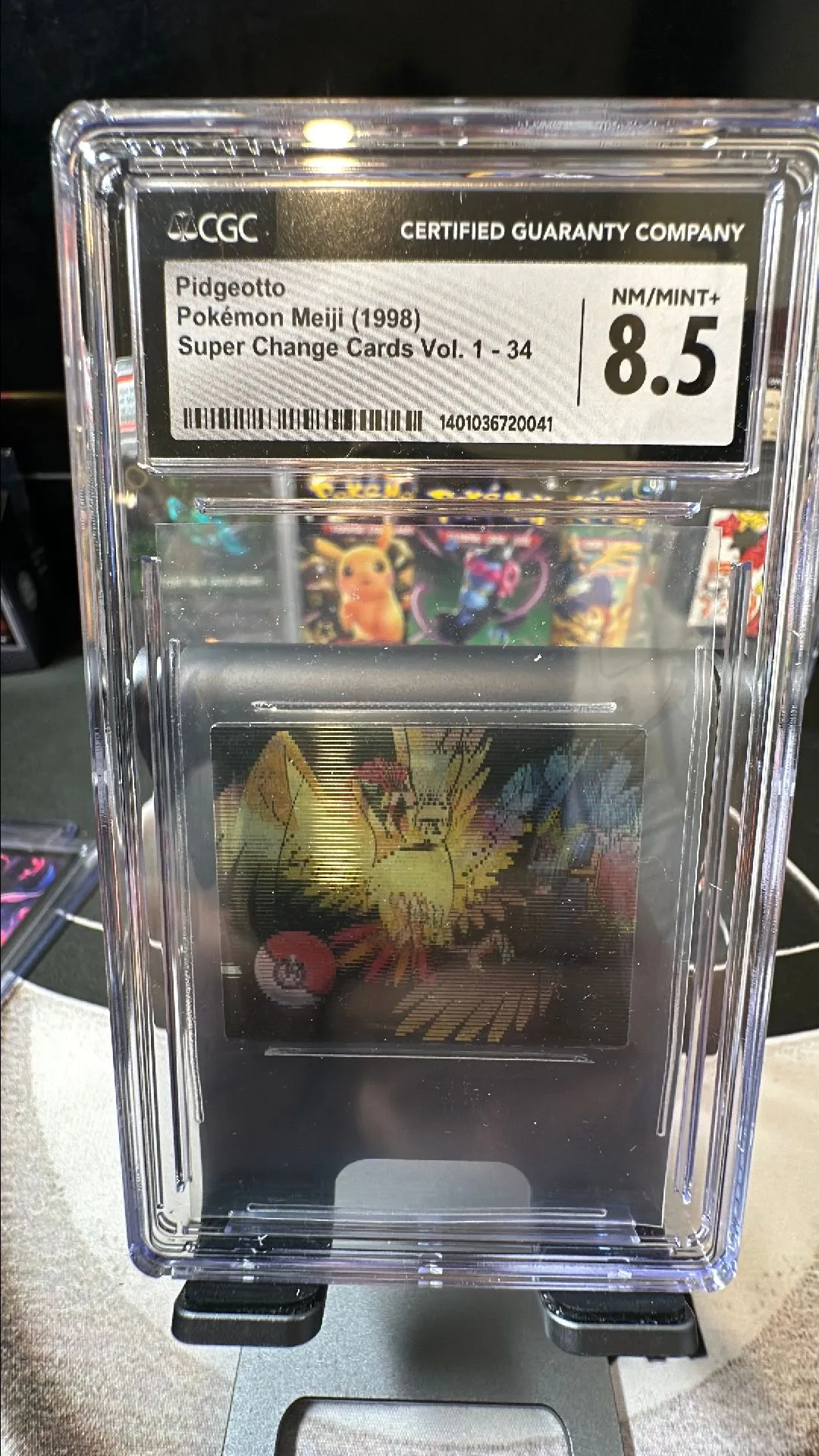 Product image for Pidgeotto #34 - 1998 Meiji Super Change Cards Vol. 1 - CGC 8.5