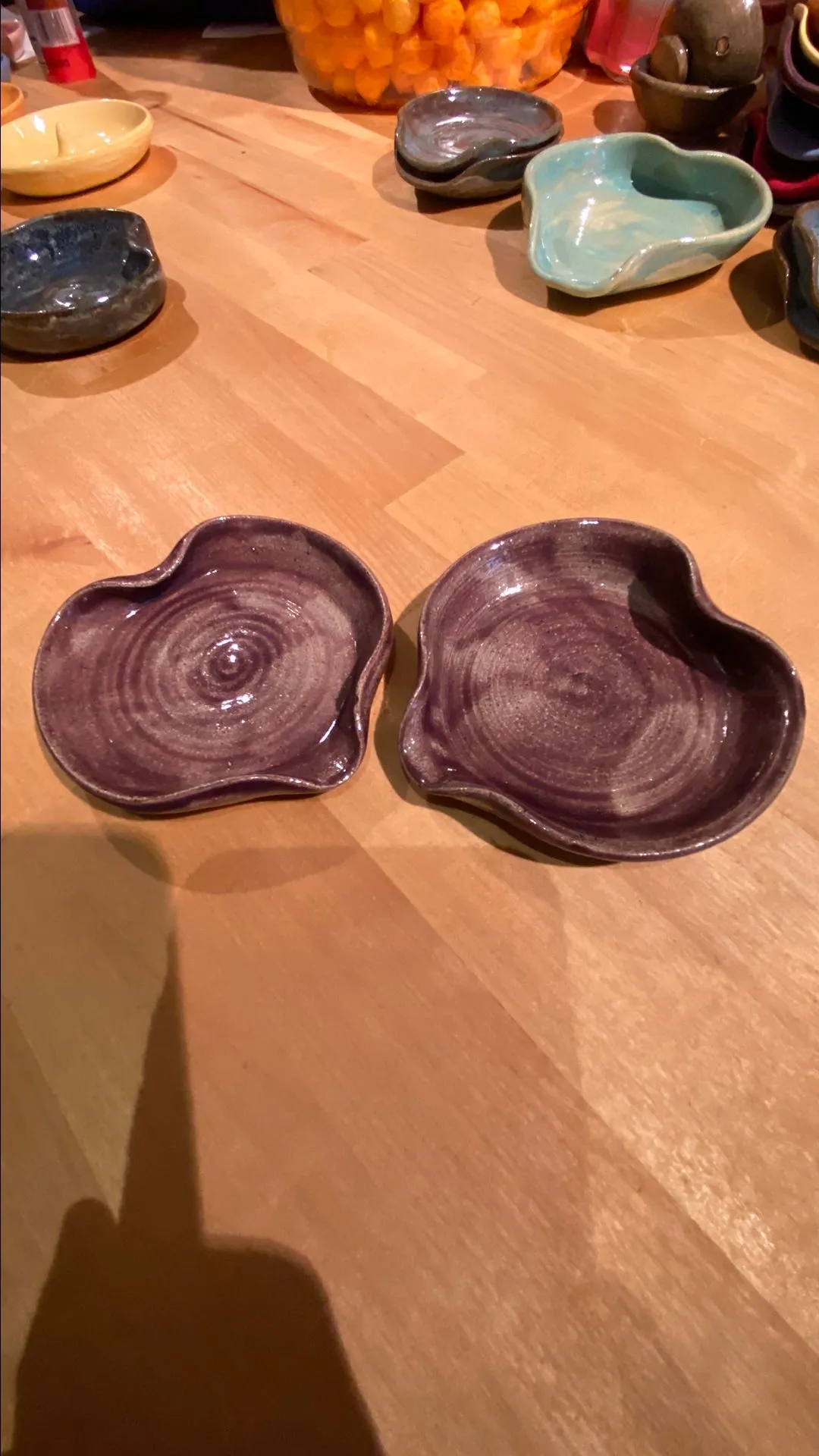 Product image for Mulberry Purple Whatnot Valet Ring Dishes Set of 2