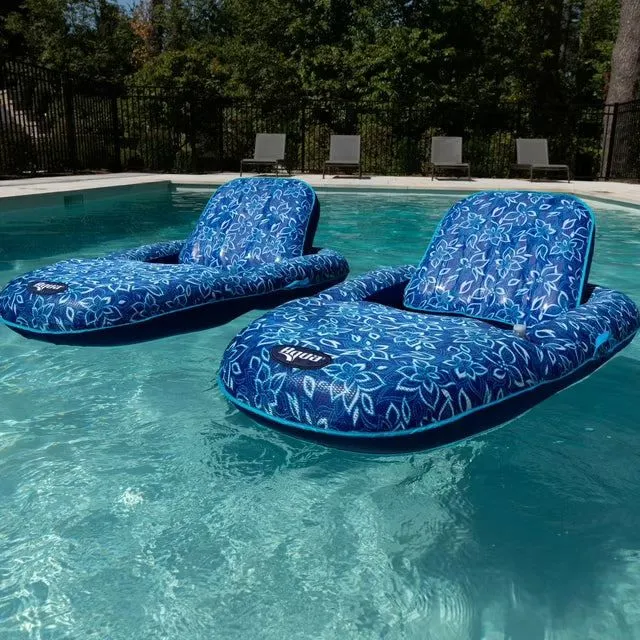 Product image for Aqua Luxury Pool Lounger, 2 Pack