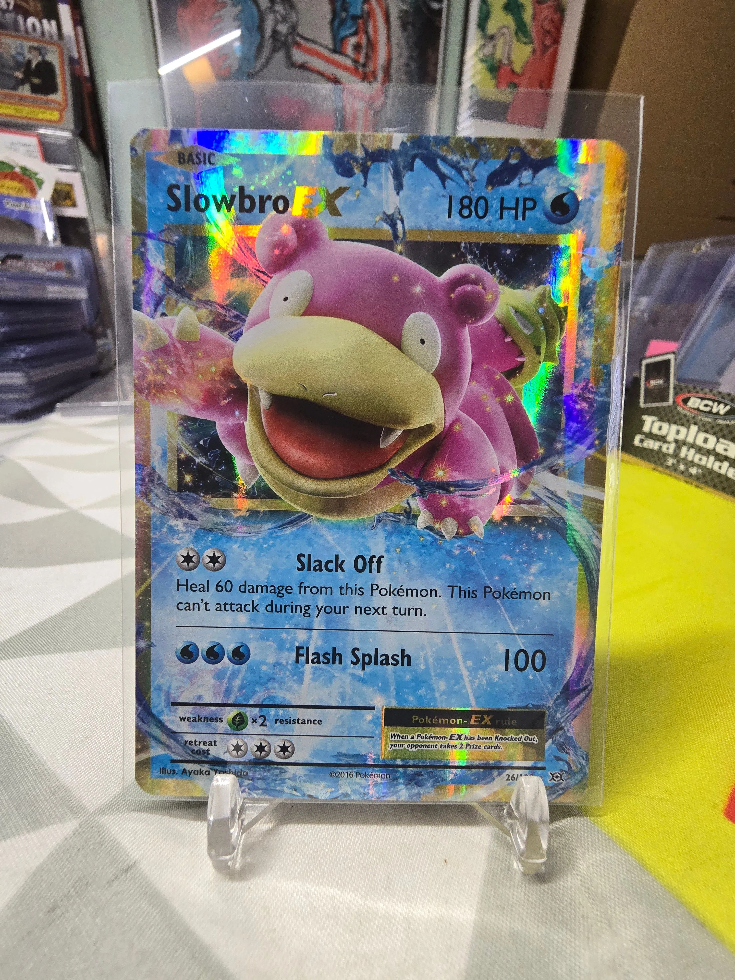 slowbro ex pokemon card Slowbro EX Rare Evolutions 26/108, NM Pokemon Card main image 0