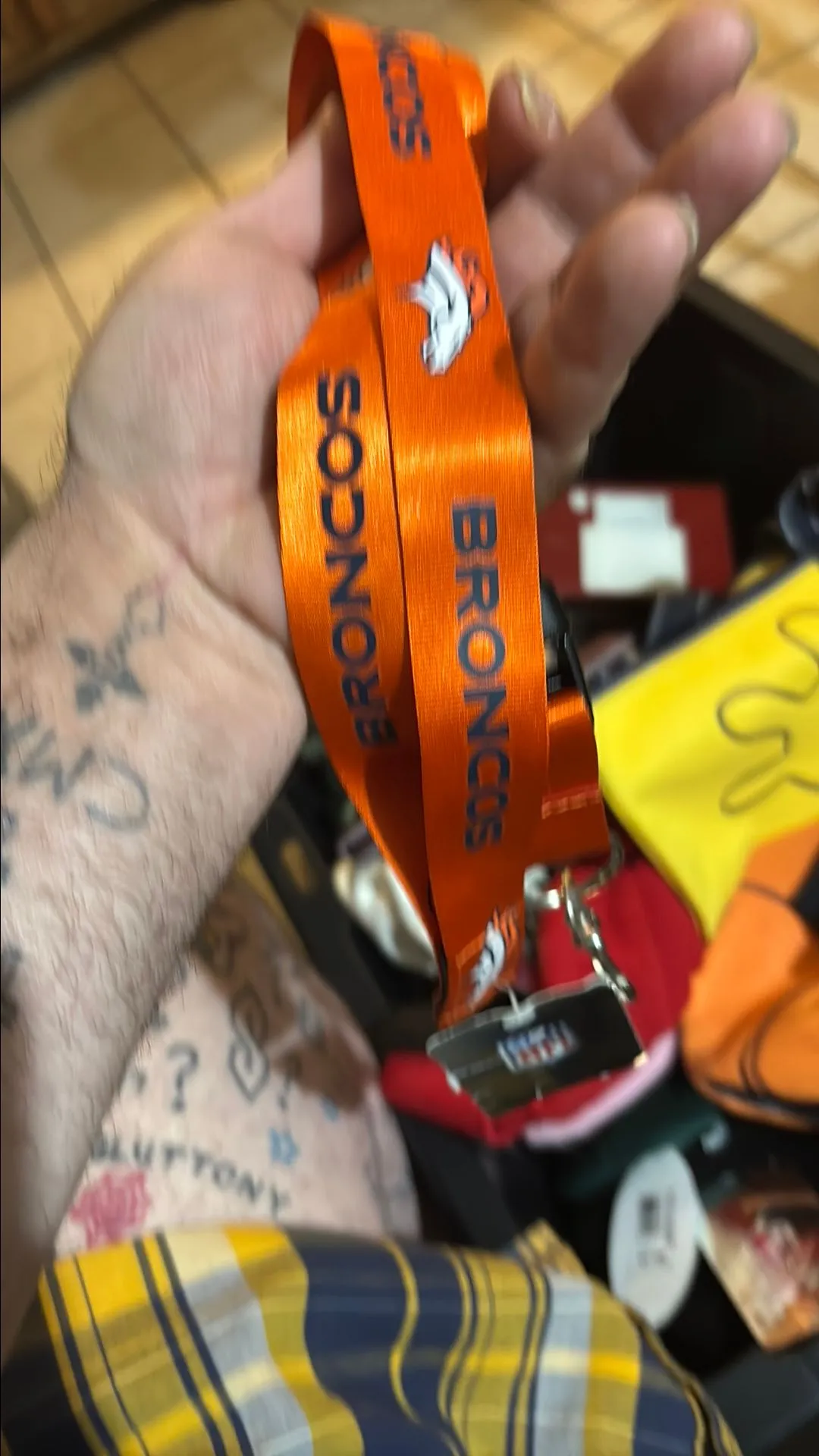 Product image for Broncos lanyard
