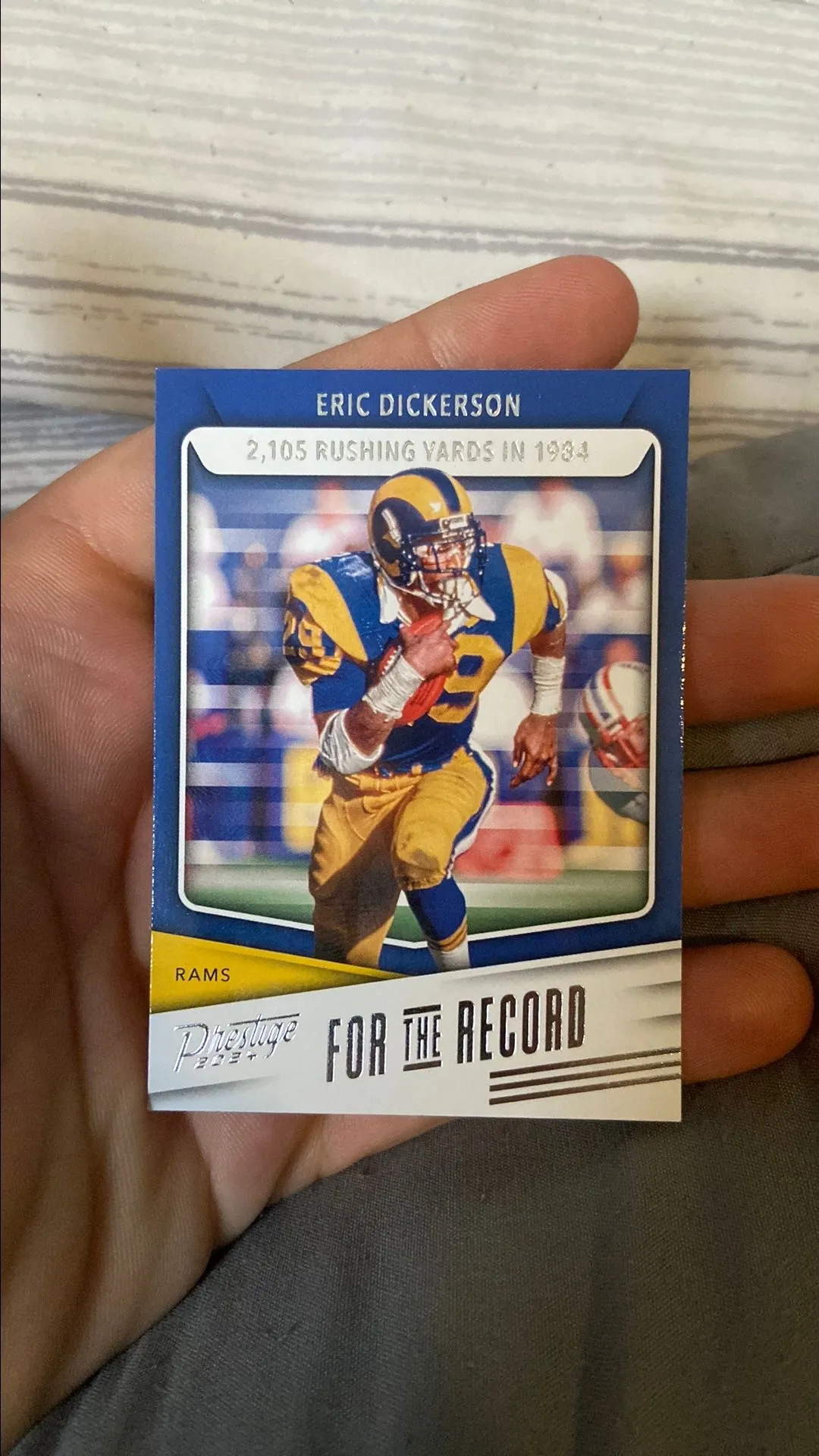 Product image for Eric Dickerson For The Record Card
