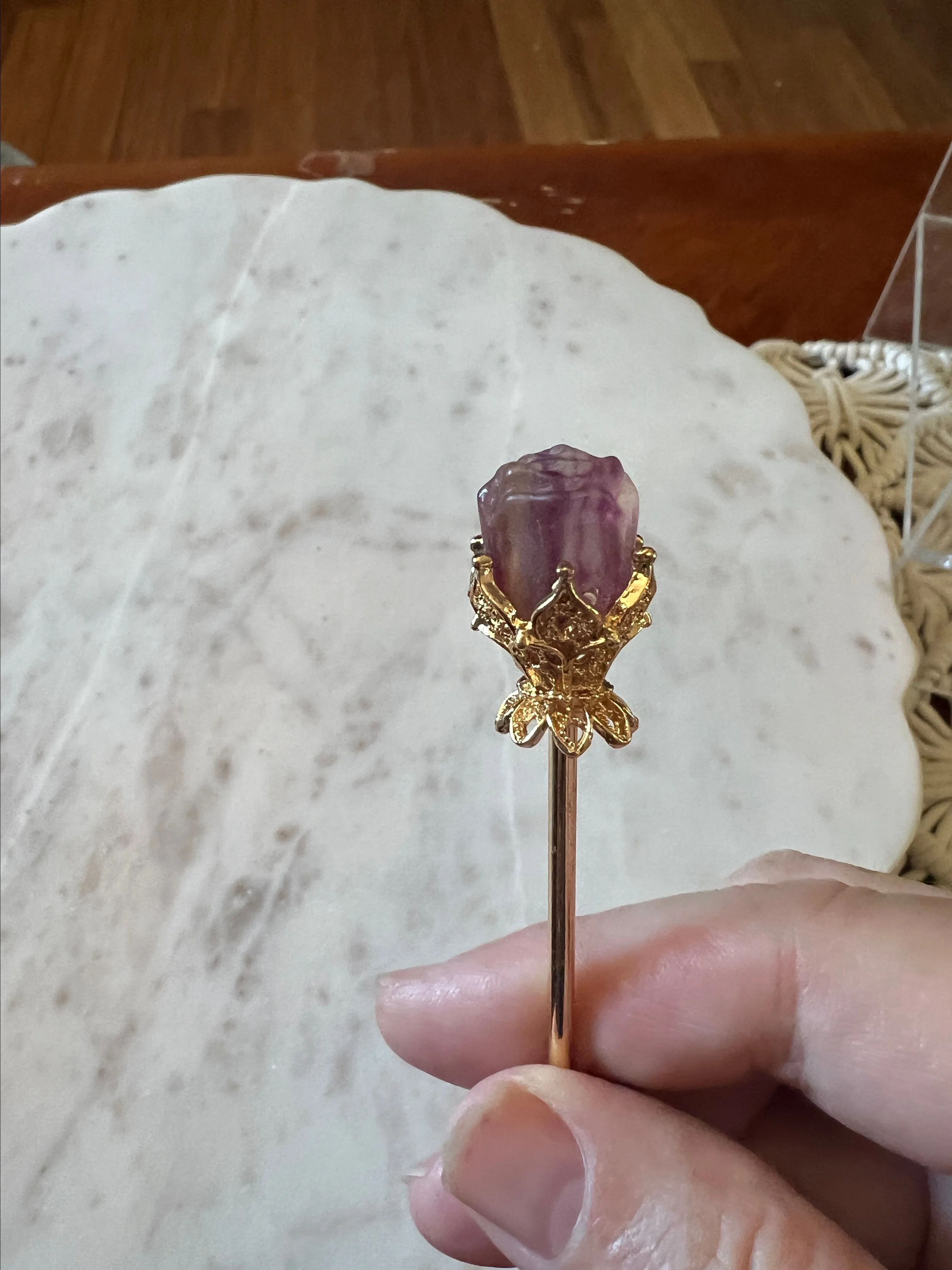 Product image for Hair stick with flower crystal