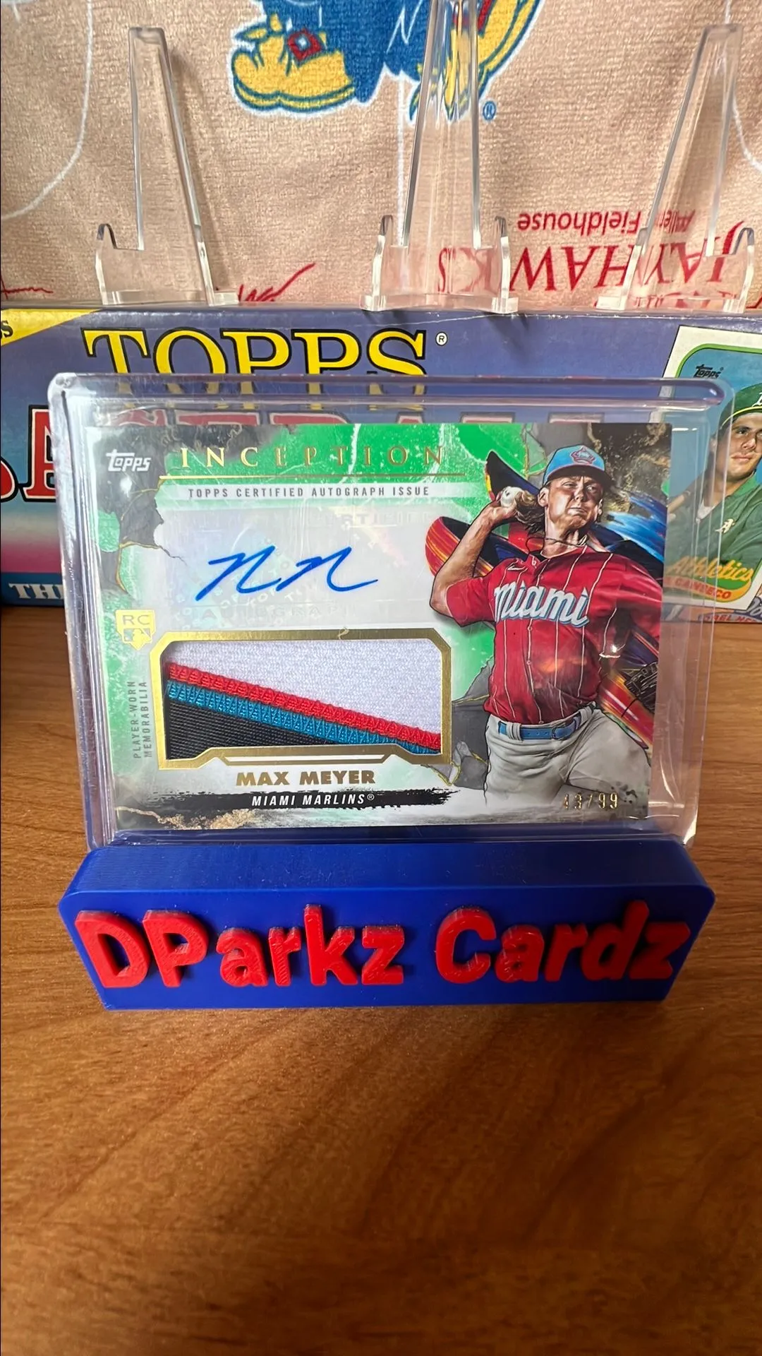 Product image for 2023 Topps Inception Max Meyer Green RPA 43/99