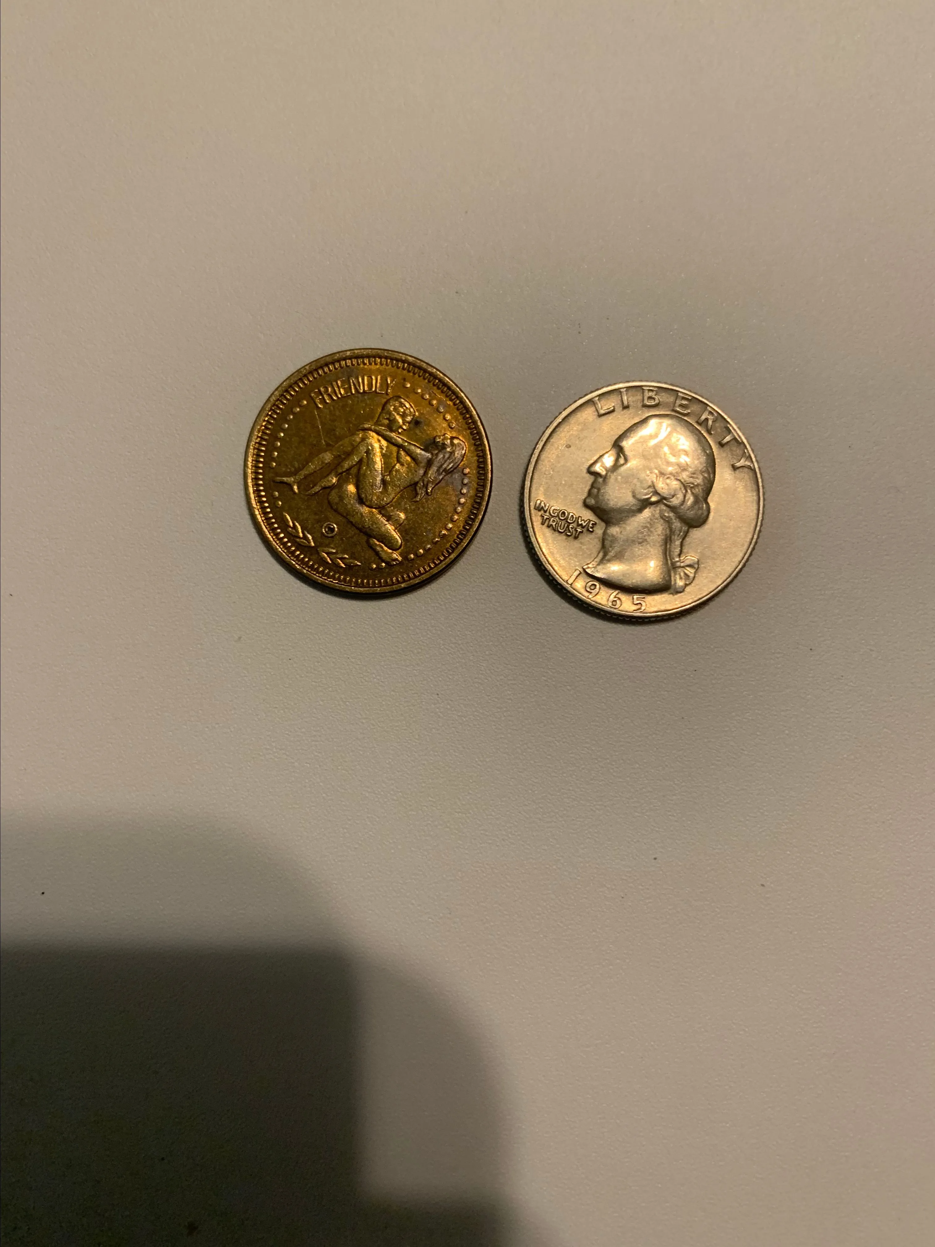 Product image for Vintage Erotic Astrology Coin- Leo