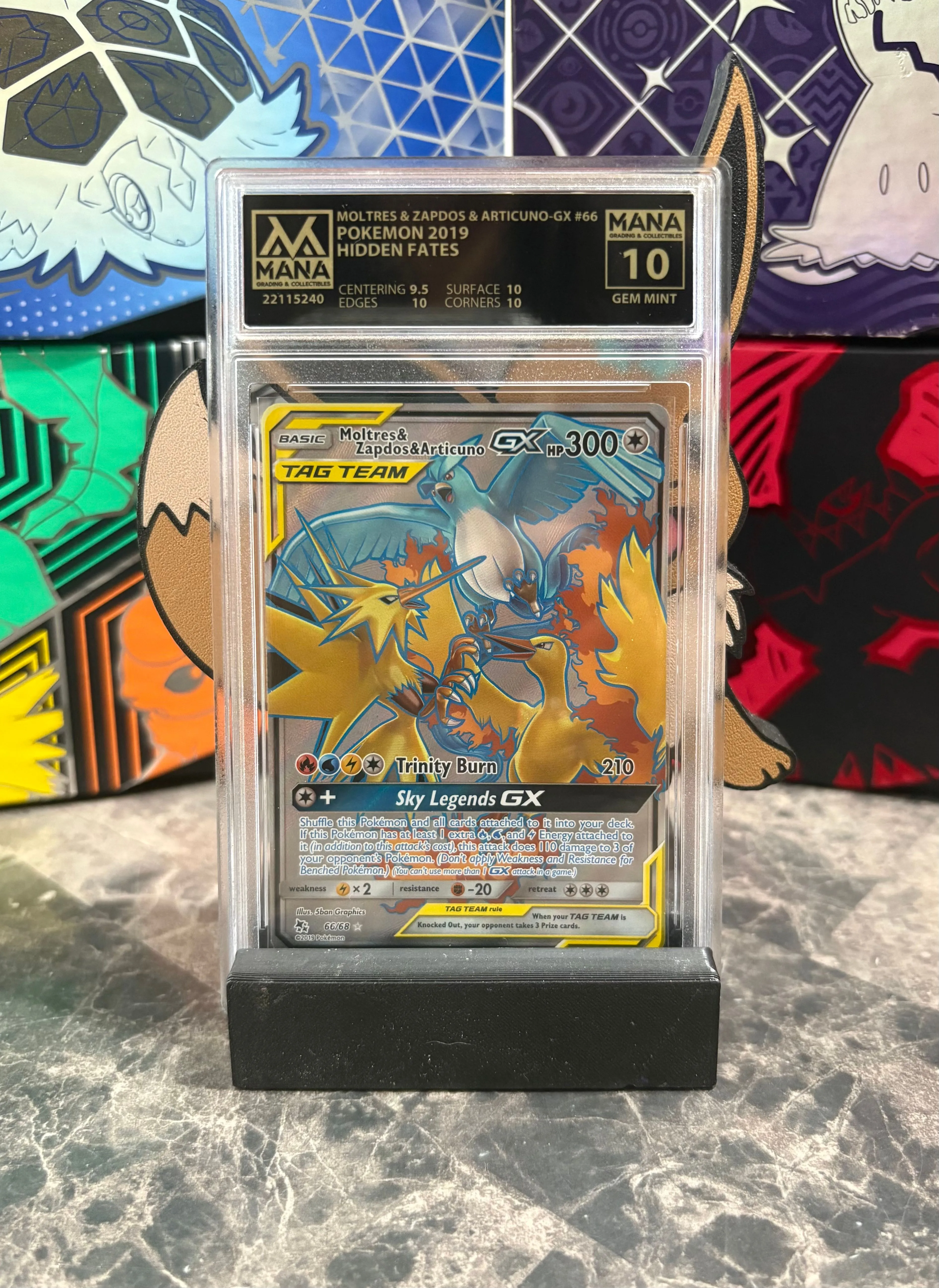 articuno gx pokemon card Moltres & Zapdos & Articuno GX (44/68) [Sun & Moon: Hidden Fates]