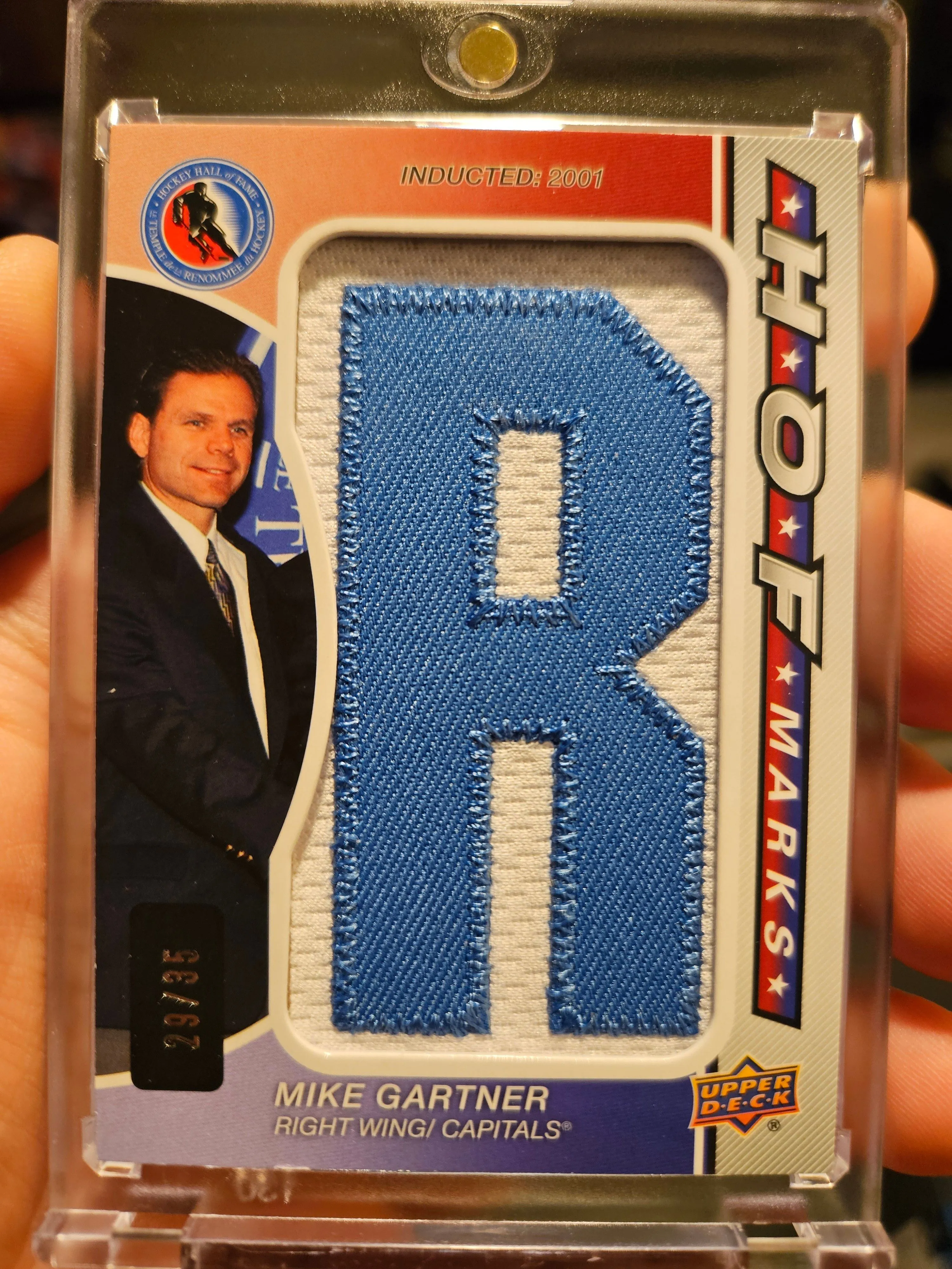 Product image for 2024-25 SP Game Used Mike Gartner HOF MARKS "R" PATCH /35🔥Capitals🔥SSP BEAUTY