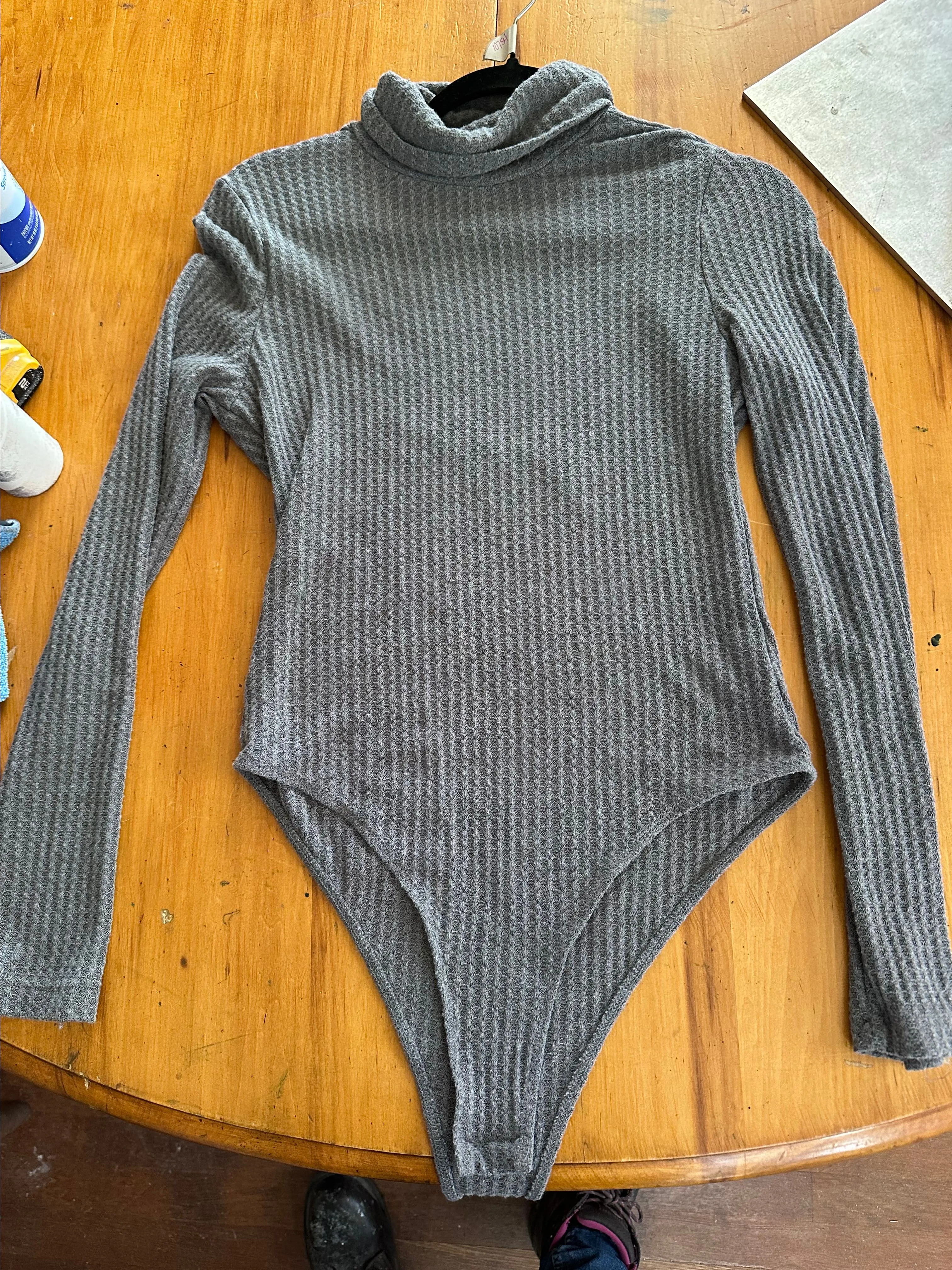 Product image for Long sleeve gray  bodysuit