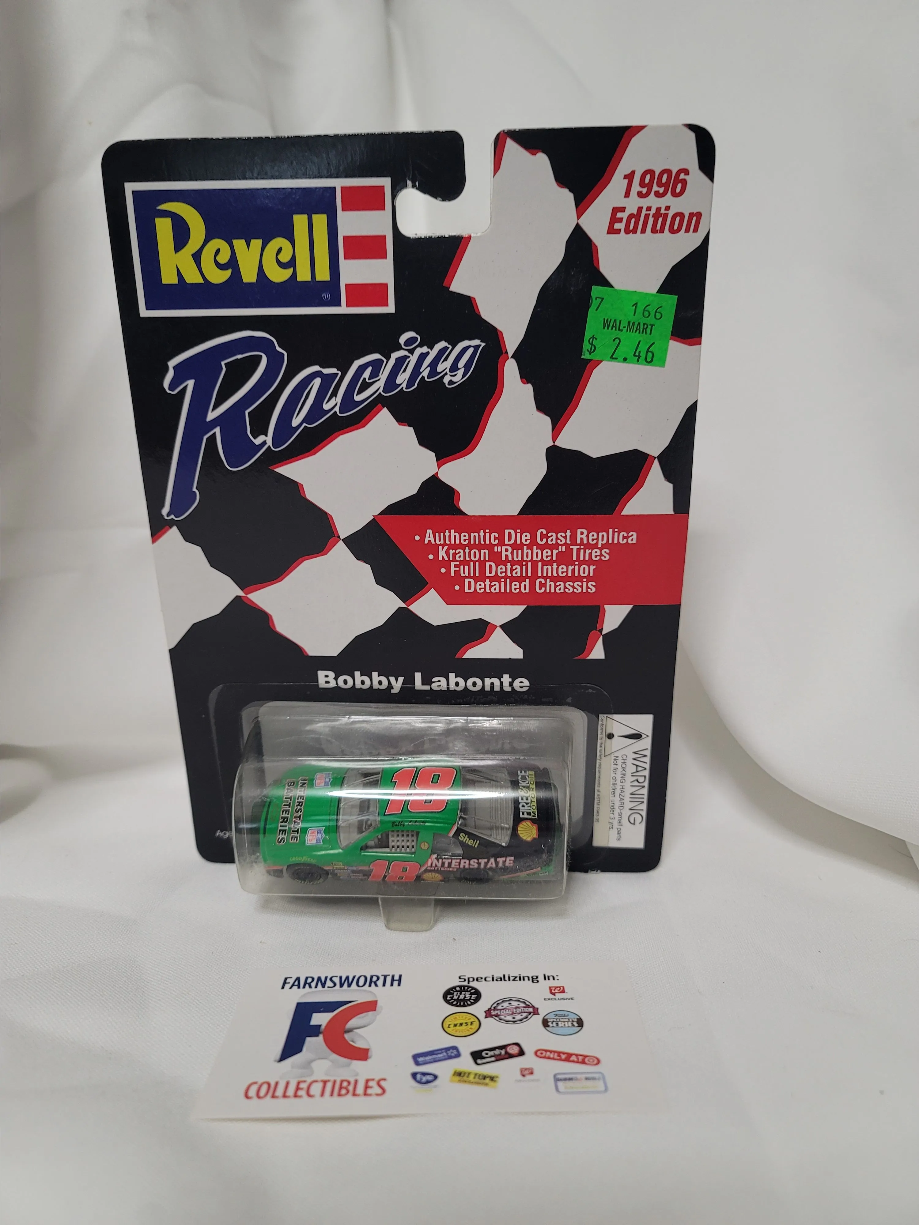 Product image for 1996 Revell Raving NASCAR Bobby Labonte #18 Interstate Battery 1/64