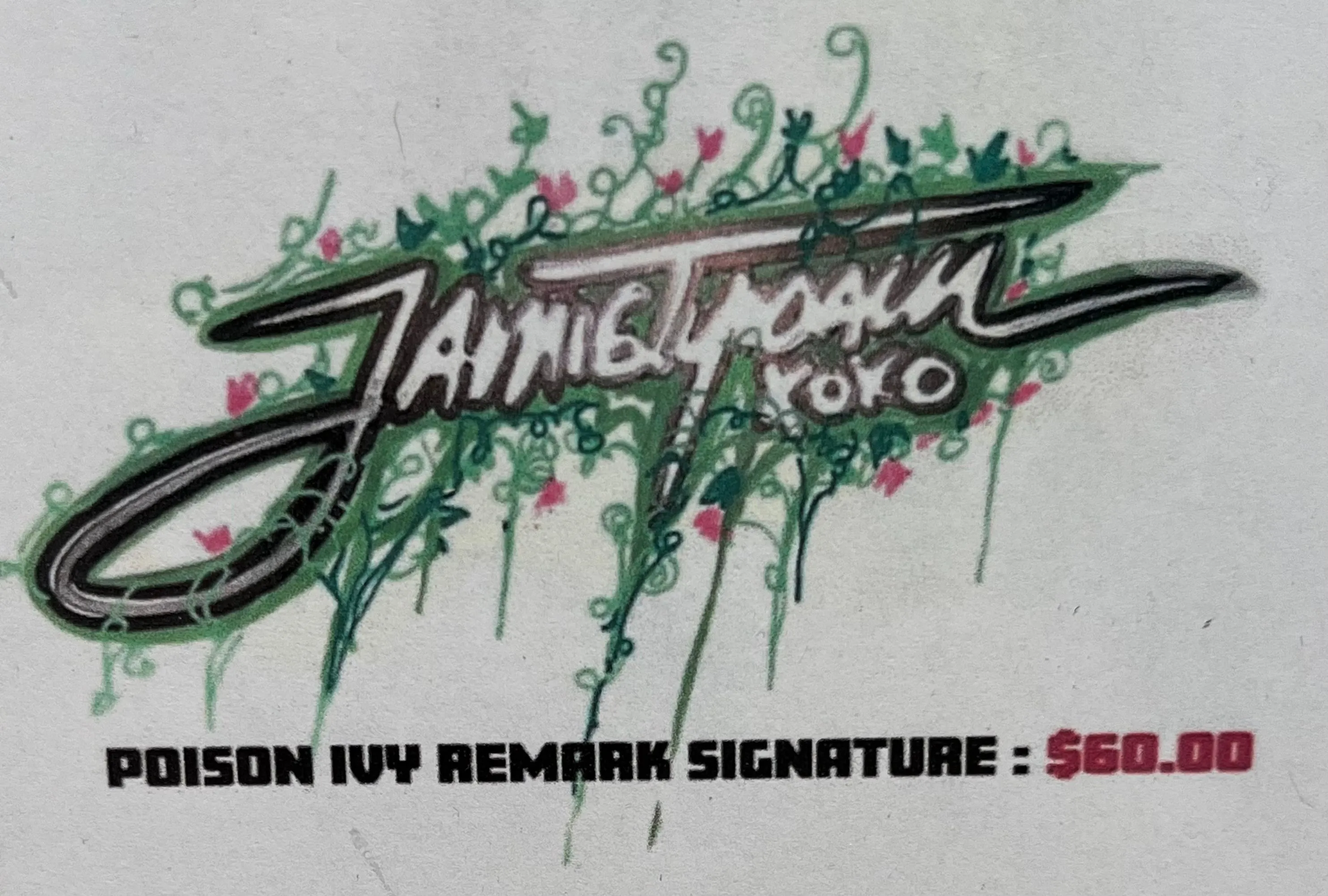 Product image for Poison ivy remark signature