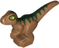 Product image for Dinosaur Baby Standing with Dark Green Markings and Yellow Eyes Pattern (Jurassic World Echo) (B1)