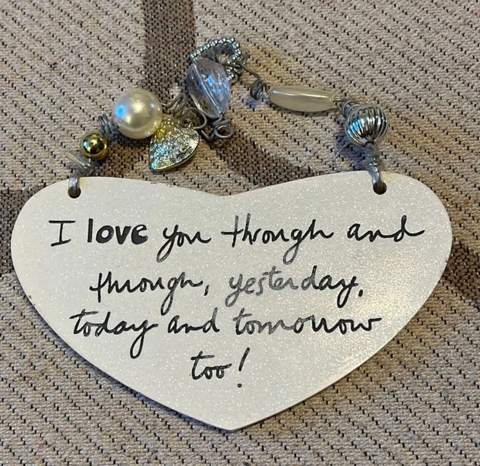 Product image for Sandra Magsamen wall art ‘I love you through and through, yesterday, today…!’